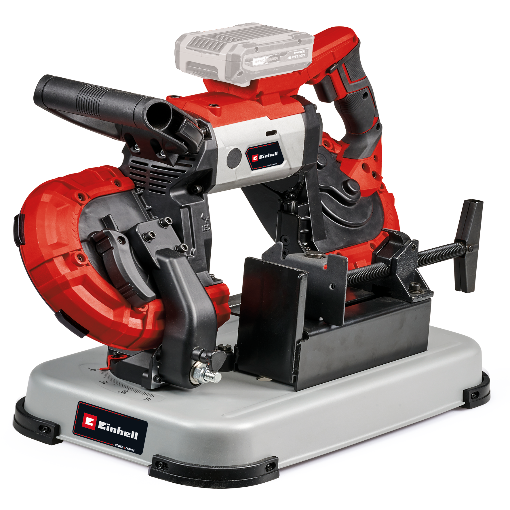 "Akku-Bandsäge EINHELL ""TE-MB 18/127 U Li-Solo"", rot, B:287mm H:380mm L:535mm, Sägemaschinen, ohne Akku und Ladegerät"