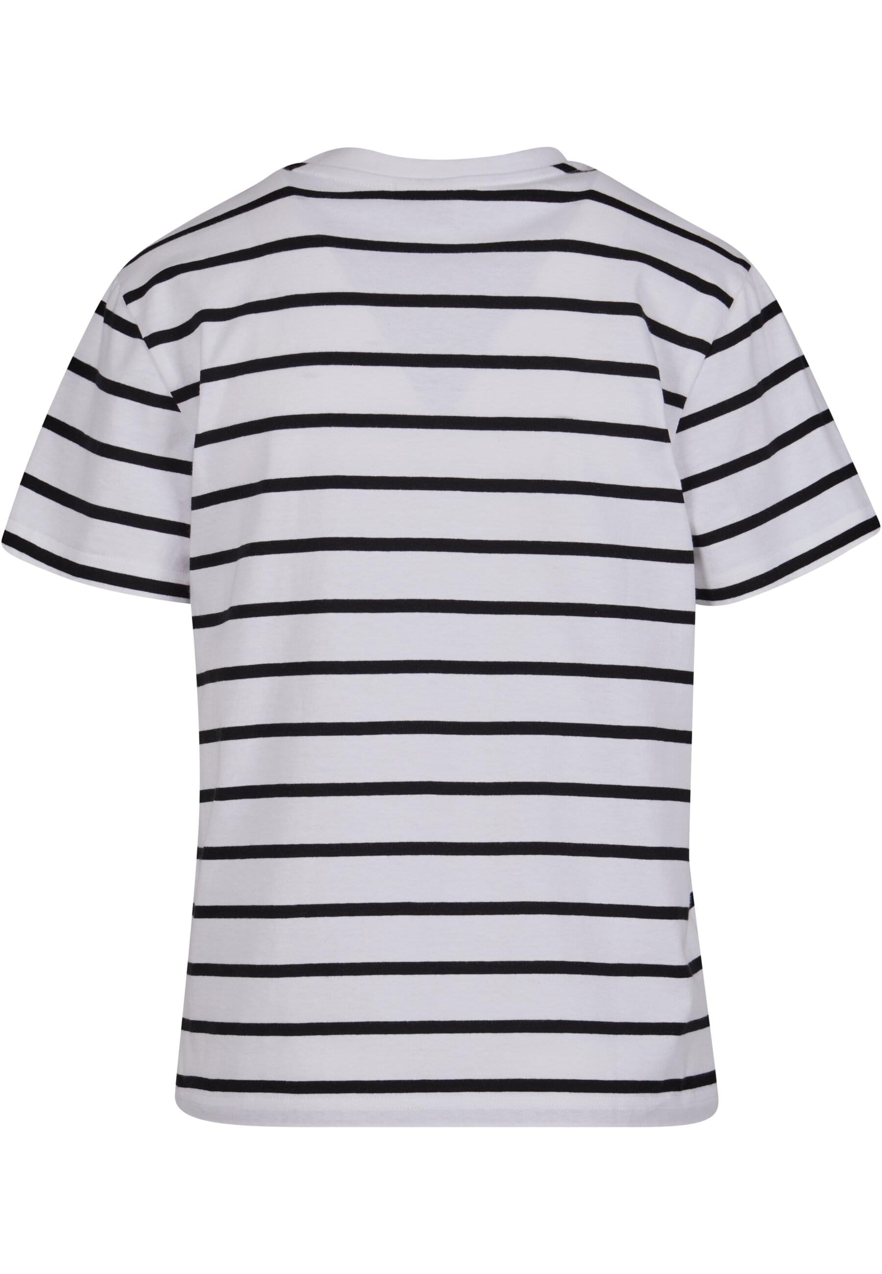 URBAN CLASSICS T-Shirt "Urban Classics Damen Ladies Striped Boxy Tee" 1 Stk günstig online kaufen