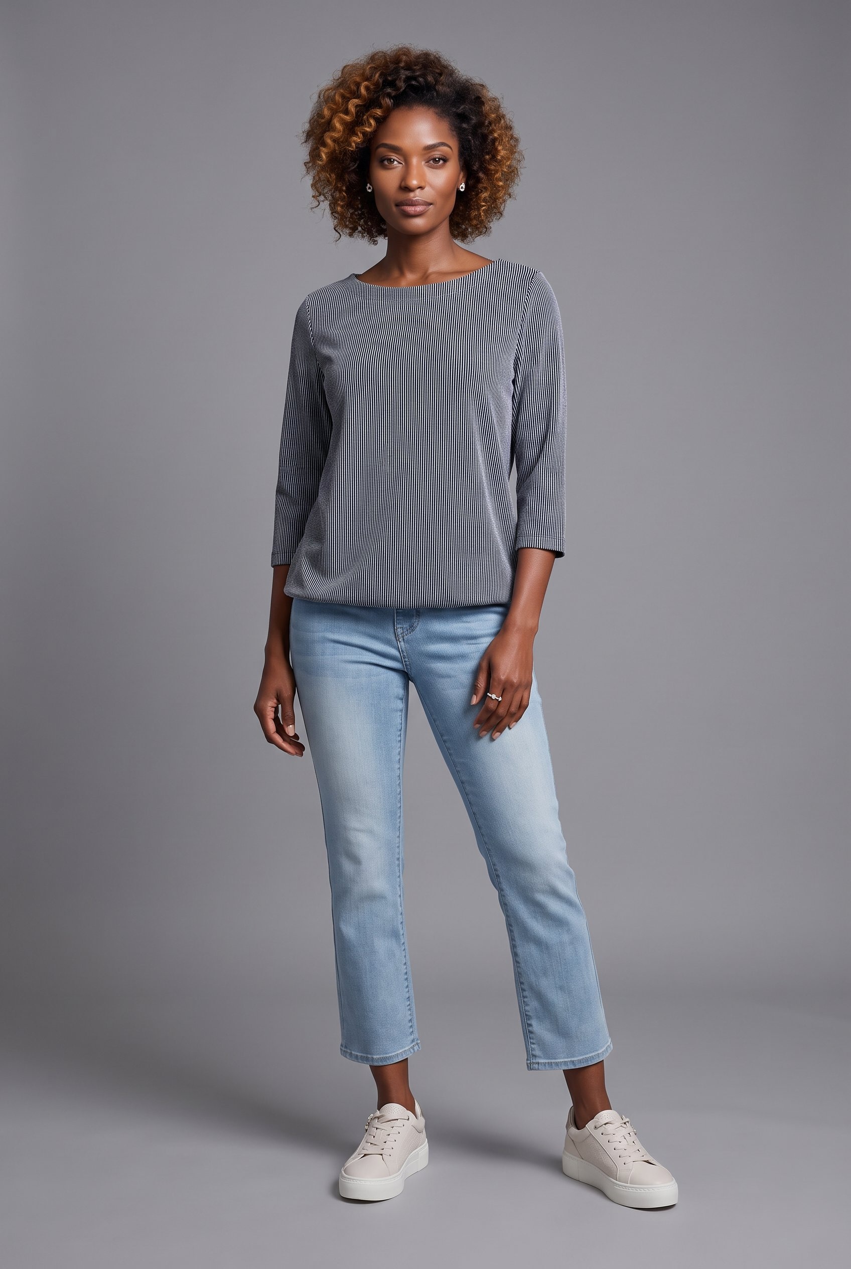 Aniston SELECTED Straight-Jeans in verkürzter cropped Länge