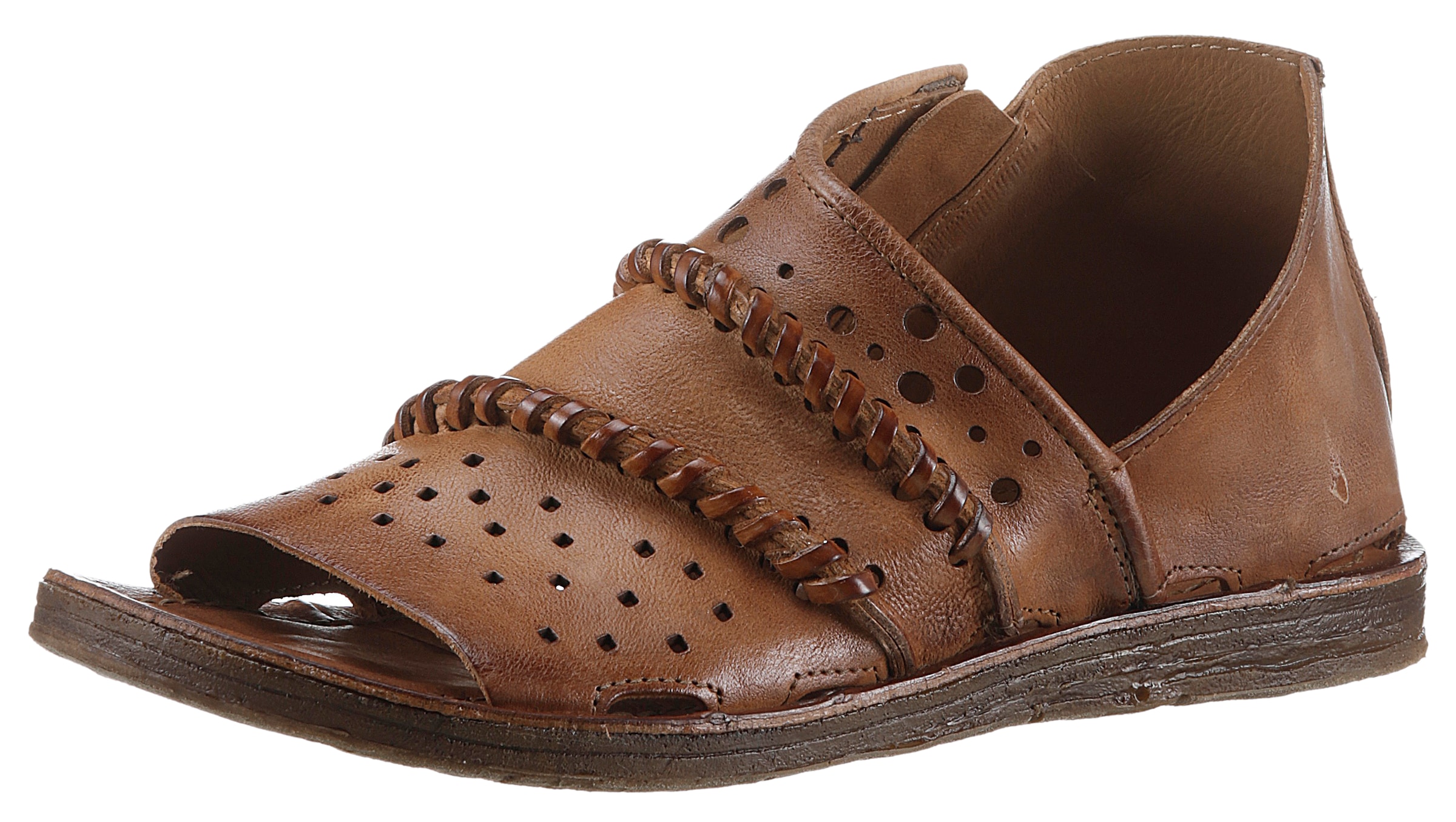 A.S.98 Sandale »CALVADOS«, Sommerschuh, Sandalette mit Flecht-Bändern