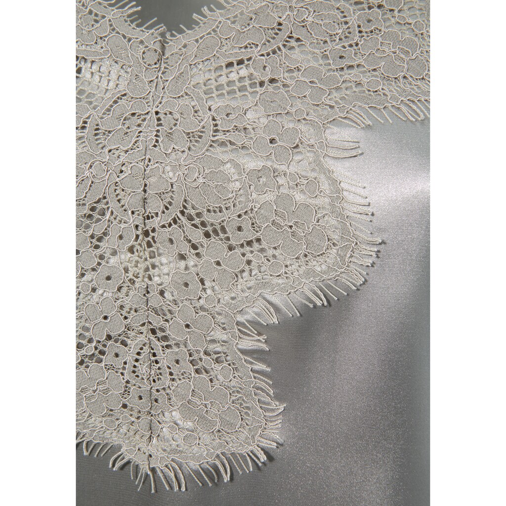 Laura Scott Blusentop, aus Satin und Spitze