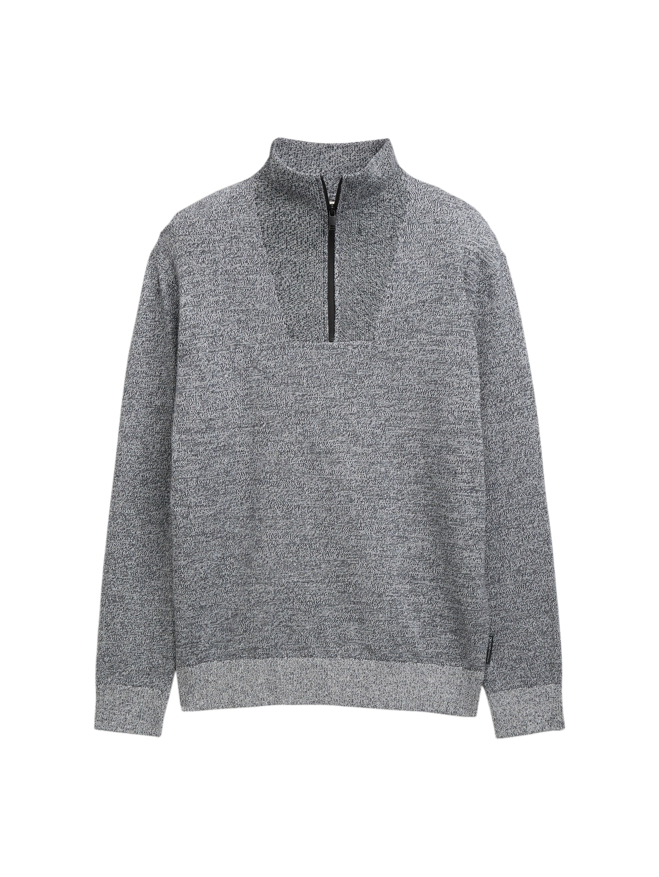 TOM TAILOR Denim Troyer, mit Rippbündchen