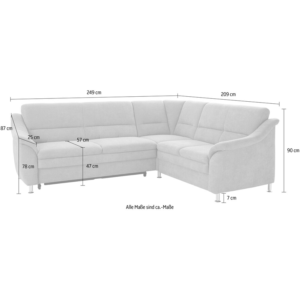 sit&more Ecksofa »Cardoso L-Form«