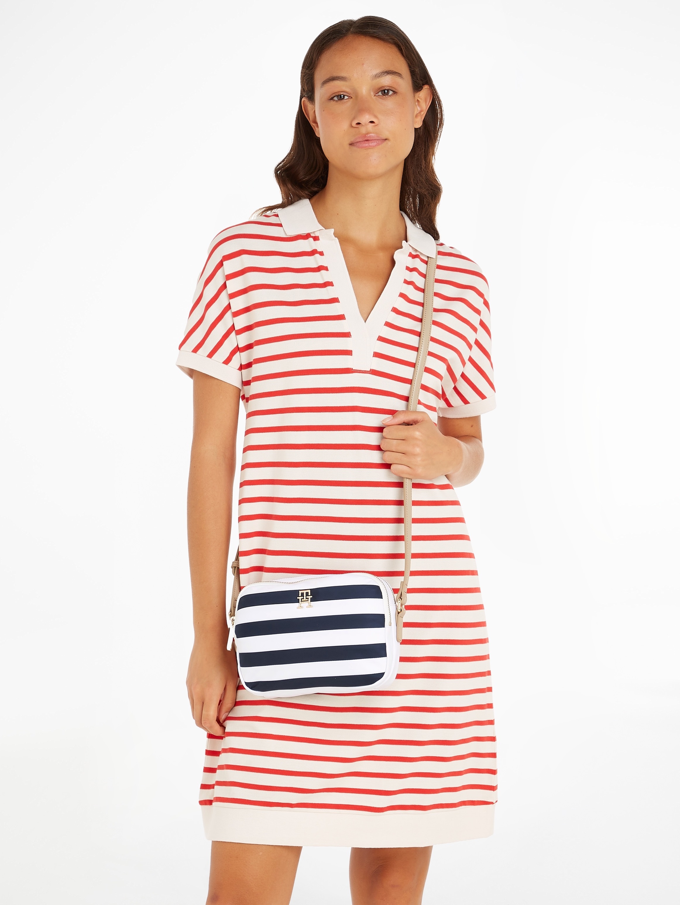 Tommy Hilfiger Umhängetasche »POPPY CROSSOVER STRIPES« mit Schulterriemen SV10649