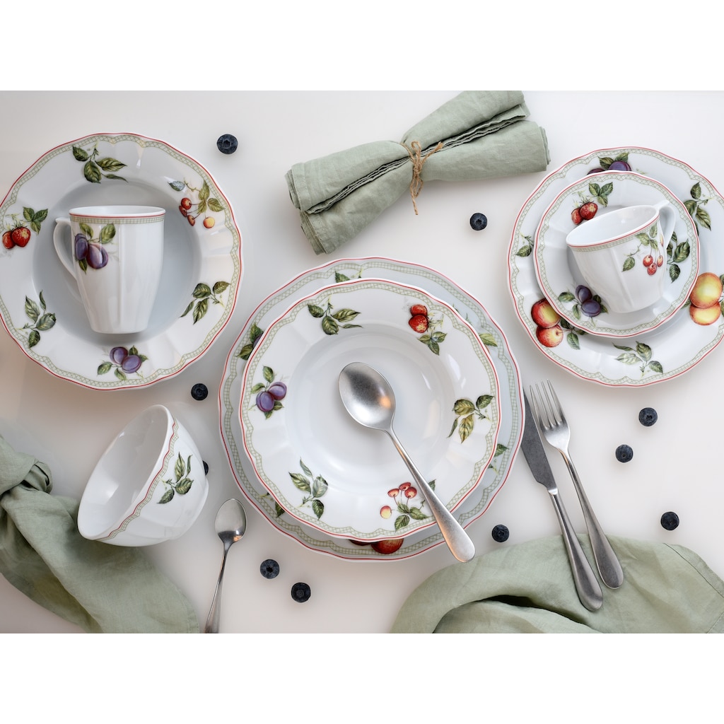 CreaTable Kombiservice »Geschirr-Set Flora Orchard«, (Set, 30 tlg., Kaffeeservice und Tafelservice im Set, für 6 Personen), Service, 30 Teile, für 6 Personen