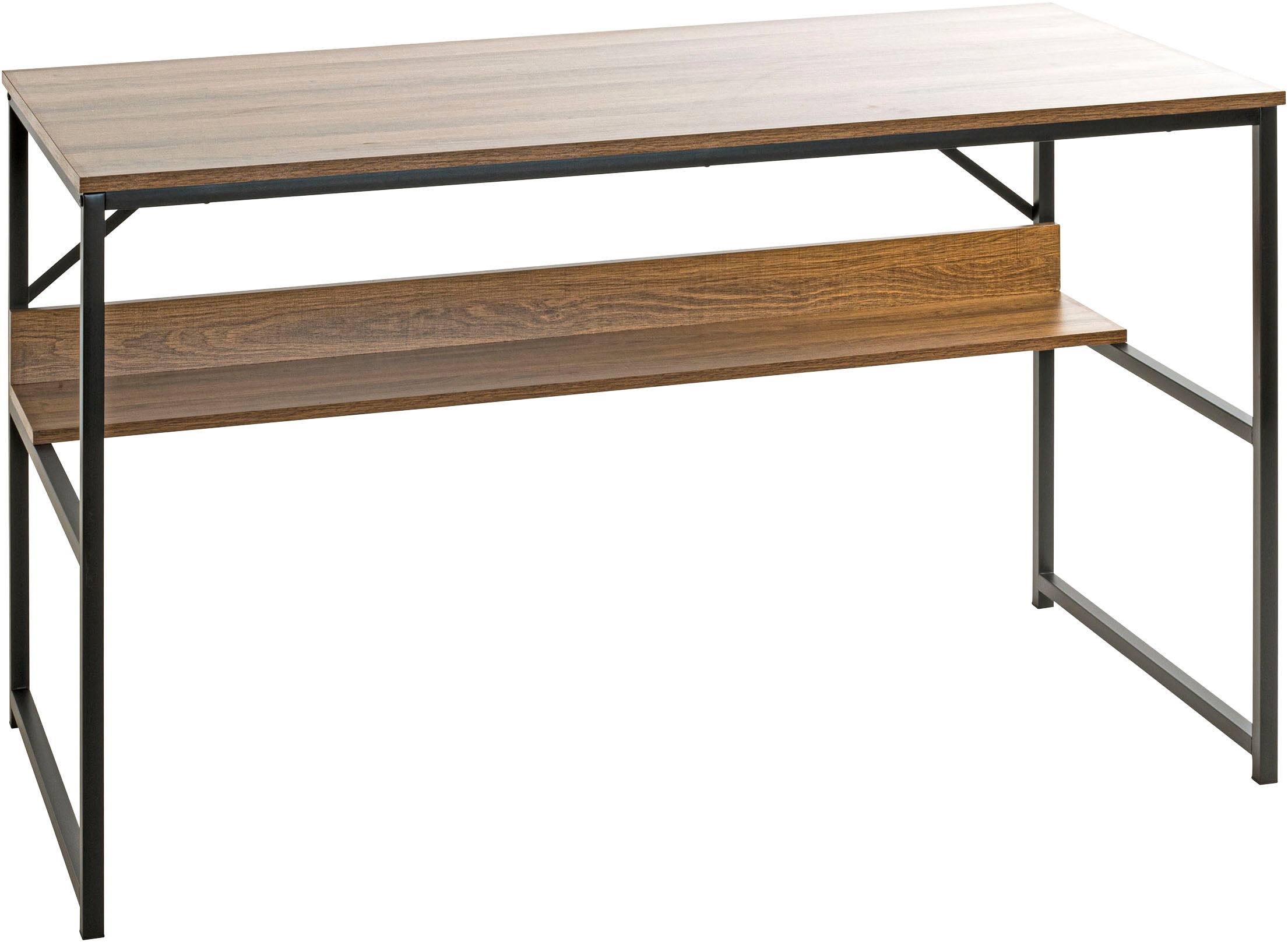 HAKU Schreibtisch "Arbeitstisch, Bürotisch" 1 Stk. tlg. rechteckig - aus Holzwerkstoff Braun B/T/H 120/60/74 cm