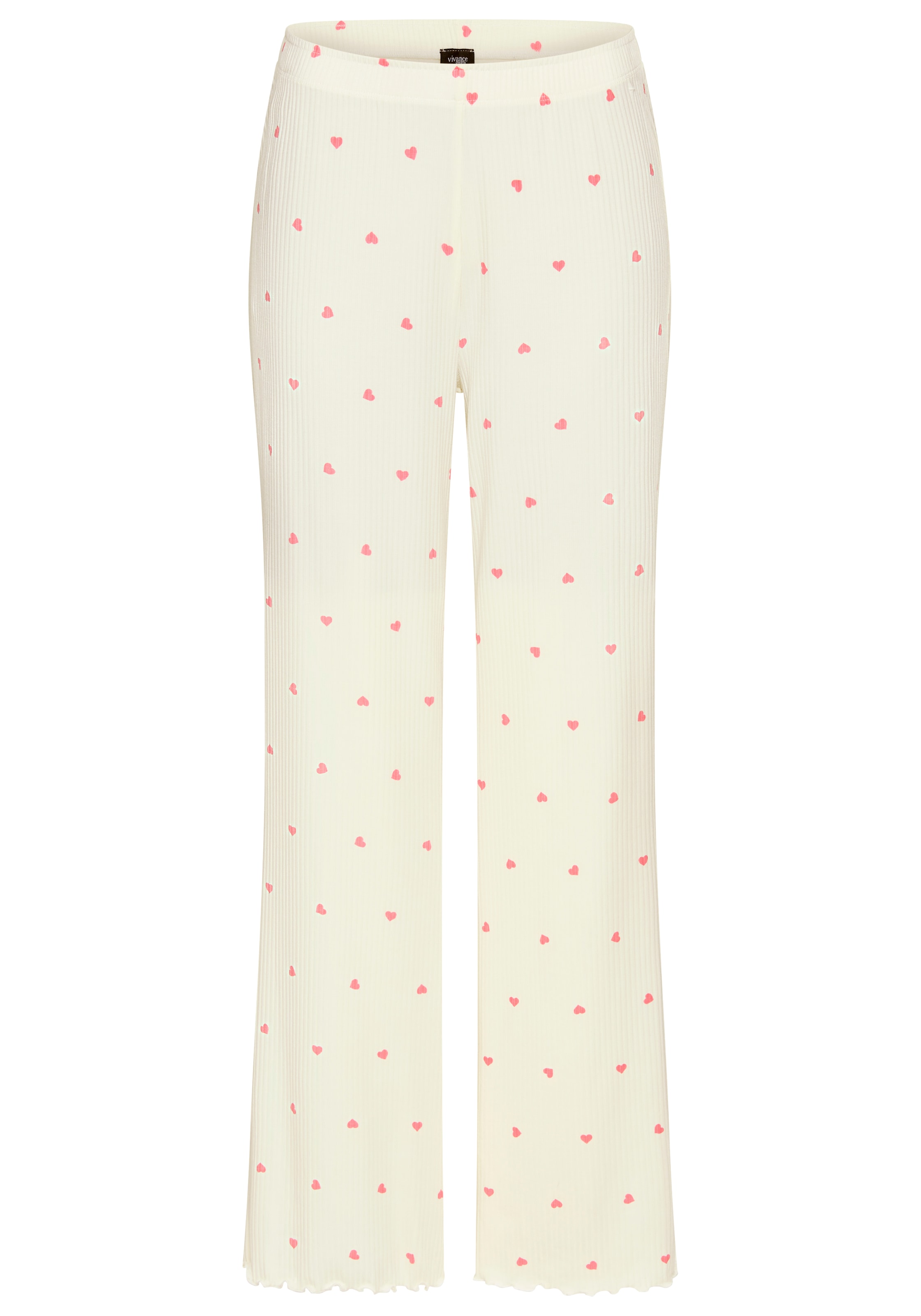 Vivance Dreams Pyjama Set, 2-teilig, 2 tlg. mit süßem Herzchendruck