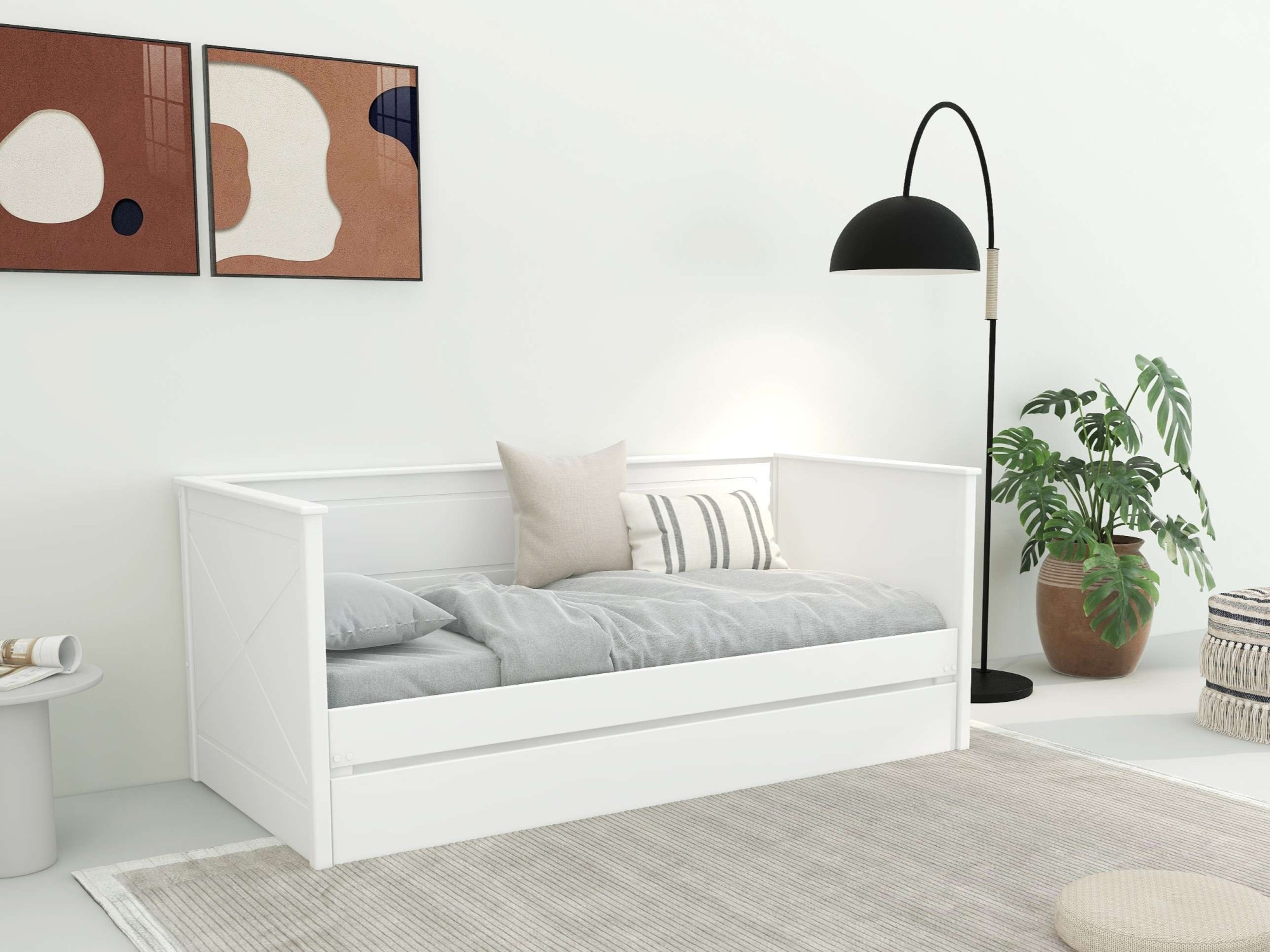 Home affaire Daybett »Emden«, mit Ausziehfunktion und Bettkasten, inklusive Lattenrost