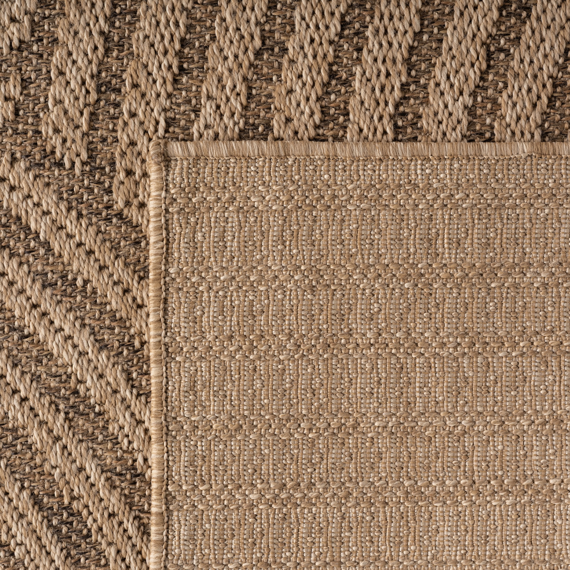 Ayyildiz Teppiche Outdoorteppich »TIMBER 1401«, rechteckig, 5 mm Höhe, Läufer, In und Outdoor, Jute Sisal Optik, Wohnzimmer, Aussenbereich