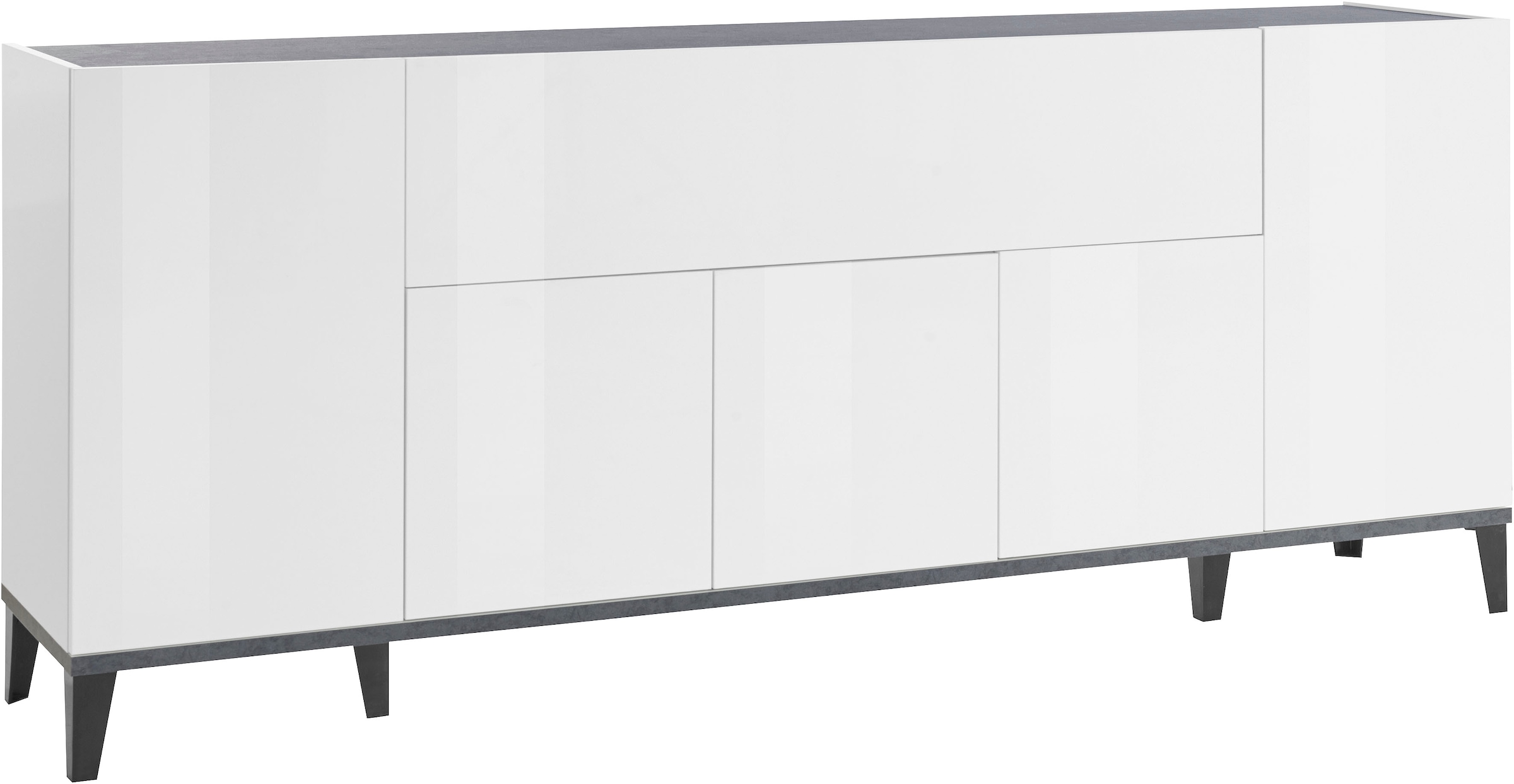 INOSIGN Sideboard "Sunrise", Kommode mit 5 Türen und 1 Klapptür, Breite 200 günstig online kaufen