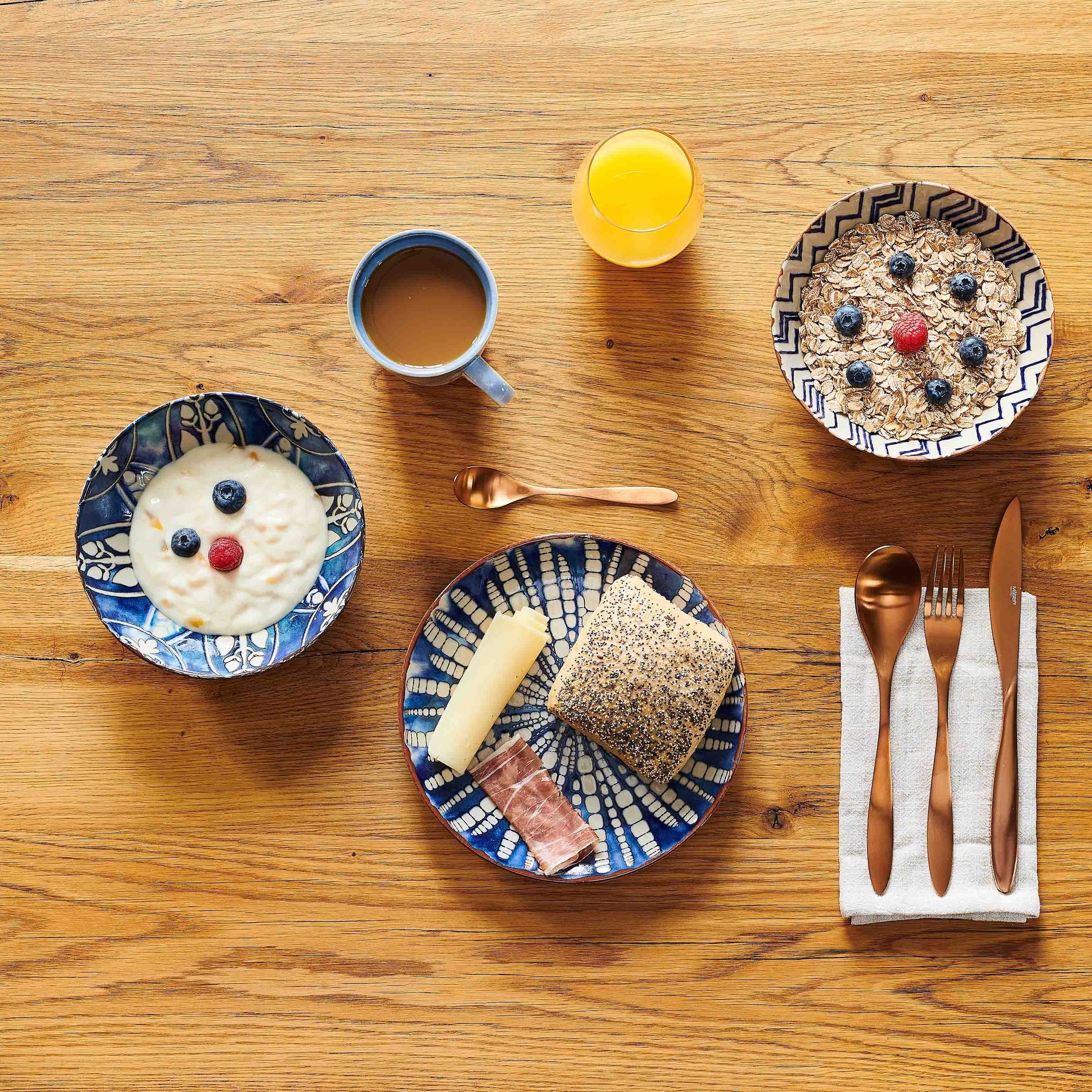 MÄSER Tafelservice »IBERICO BLUE, Geschirr-Set, Steinzeug«