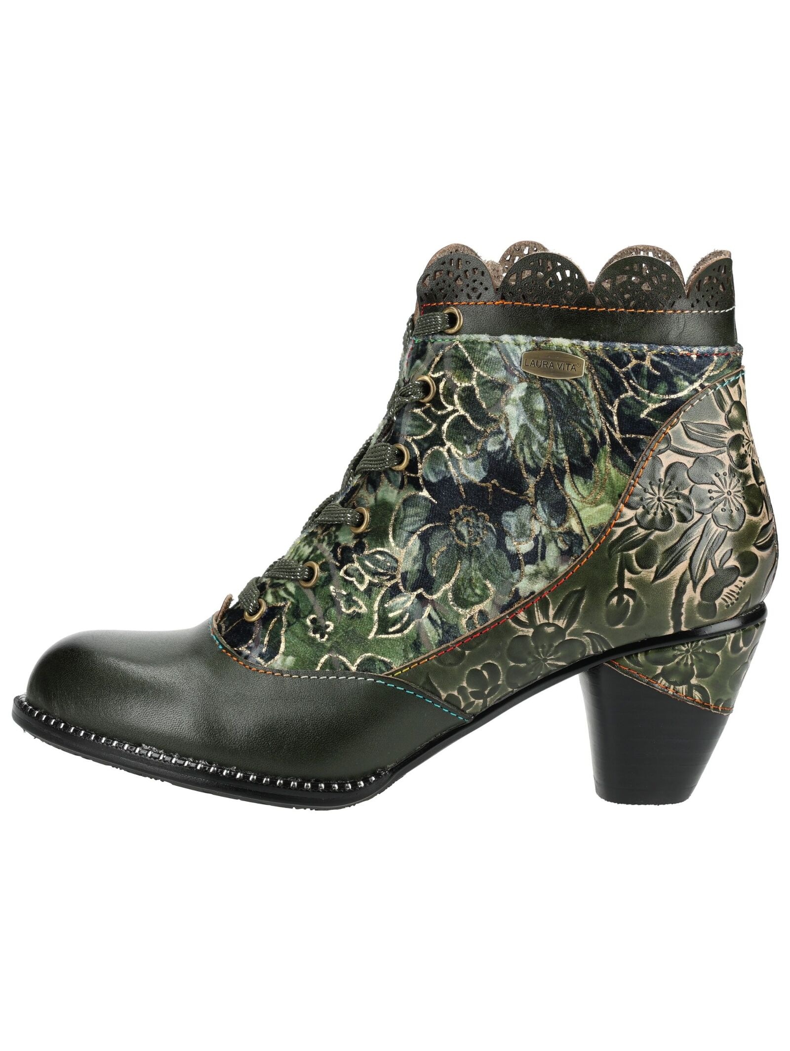 LAURA VITA Schnürstiefelette »LAURA VITA Stiefelette Leder/Textil«