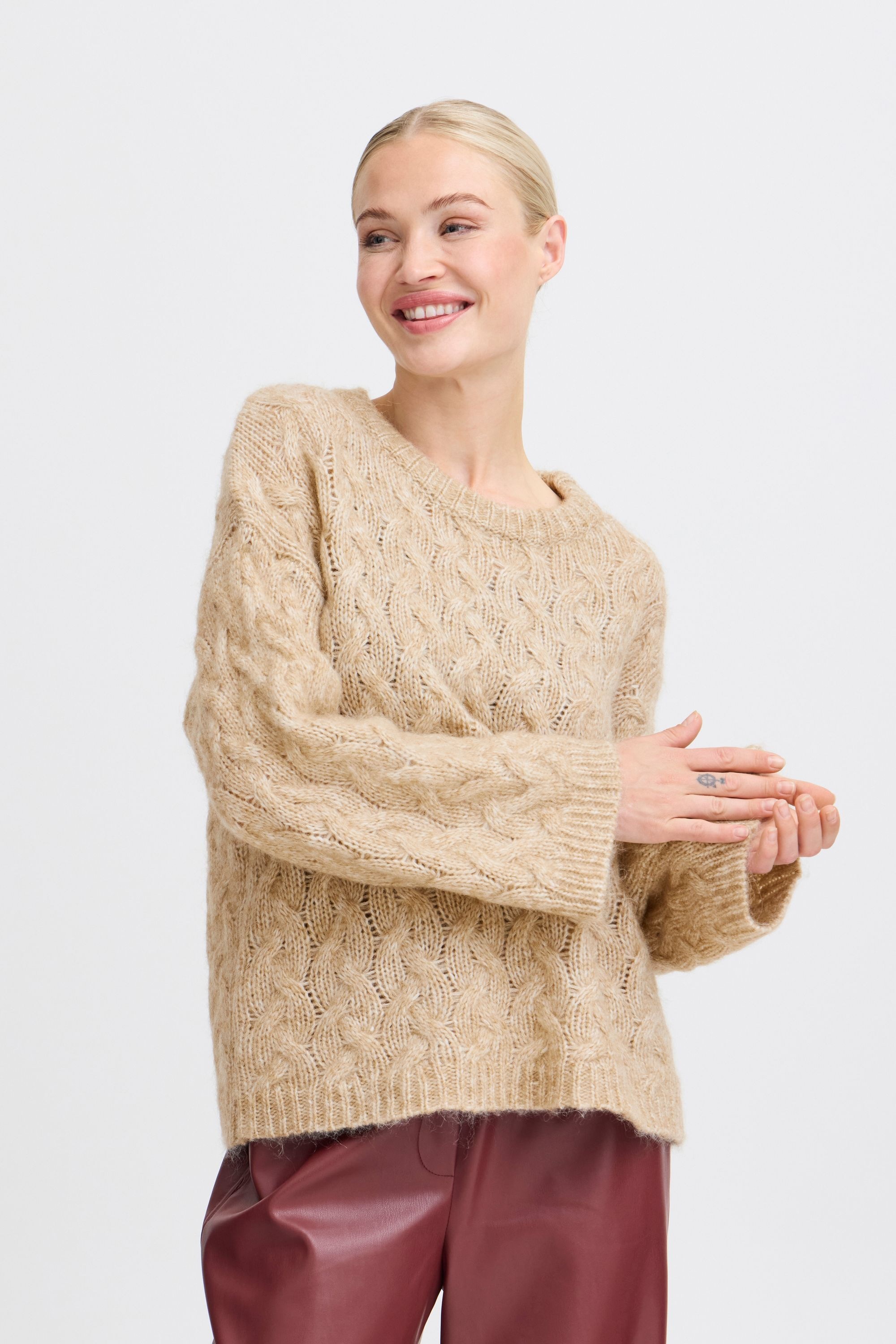 b.young Strickpullover »Strickpullover BYOmhu«