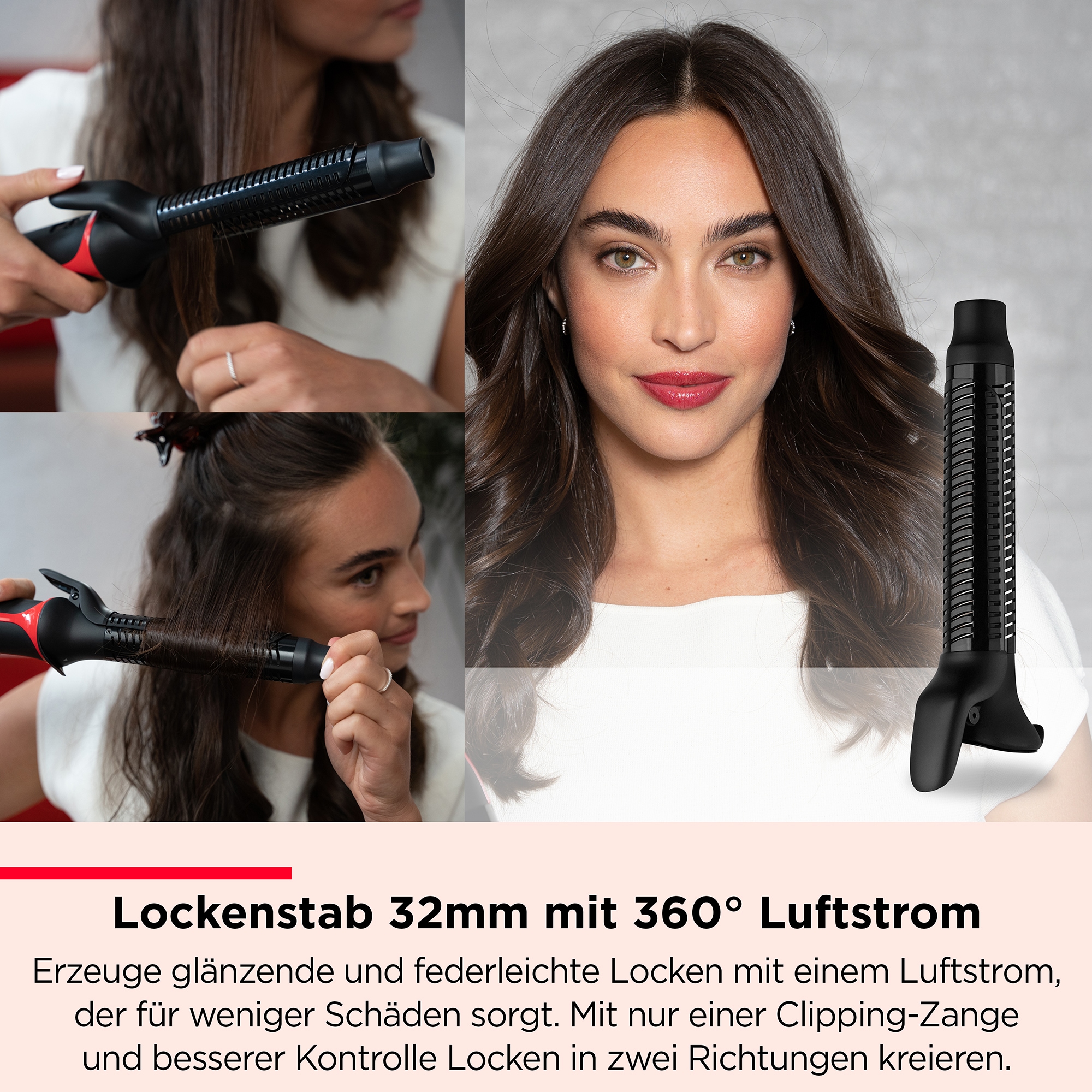 Revlon Multihaarstyler »One-Step Haartrockner & Multi-Styler – 3-in-1-Tool, RVDR5333«, 3 Aufsätze}, Abnehmbarer Kopf, Lockenstab, Haartrockner, Styler