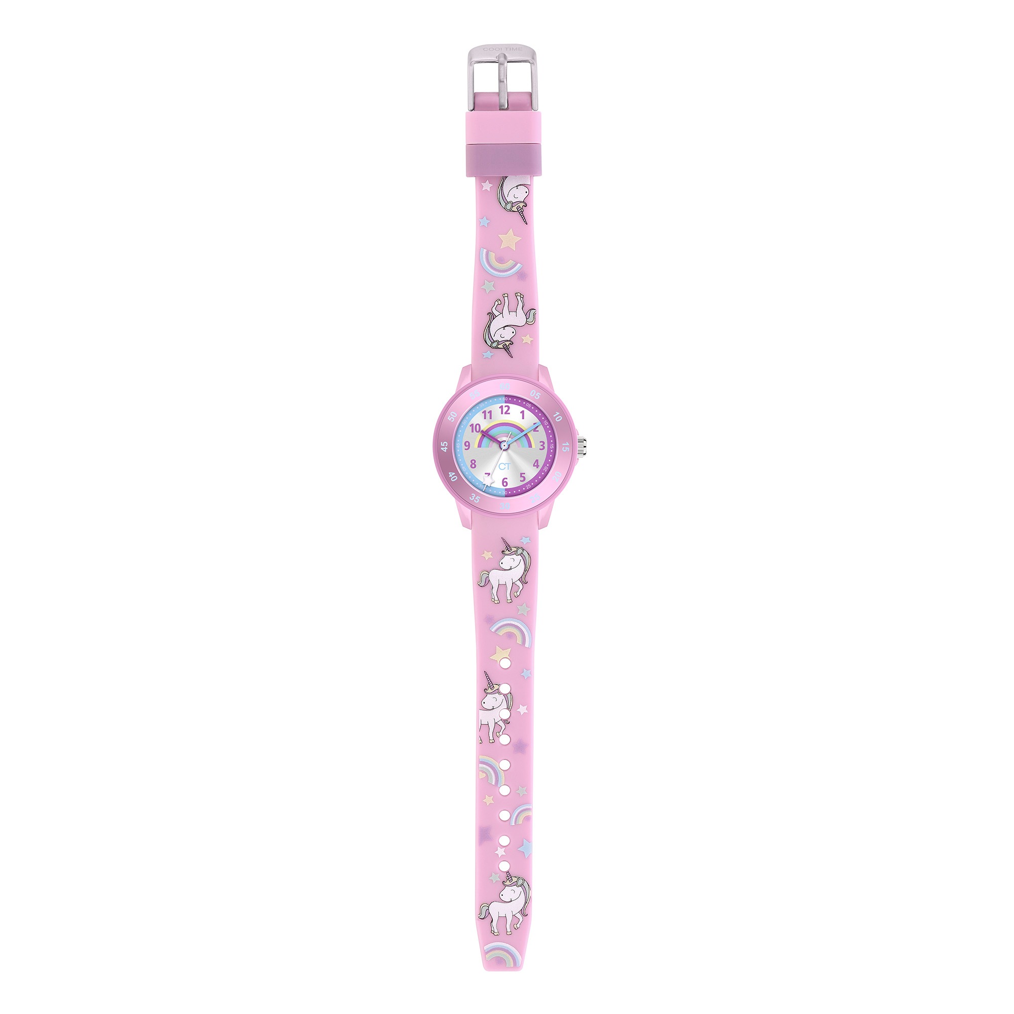 COOL TIME Quarzuhr »The Cool Pink Unicorn« Armbanduhr, Silikonarmband, Kinderuhr, Mädchen, analog