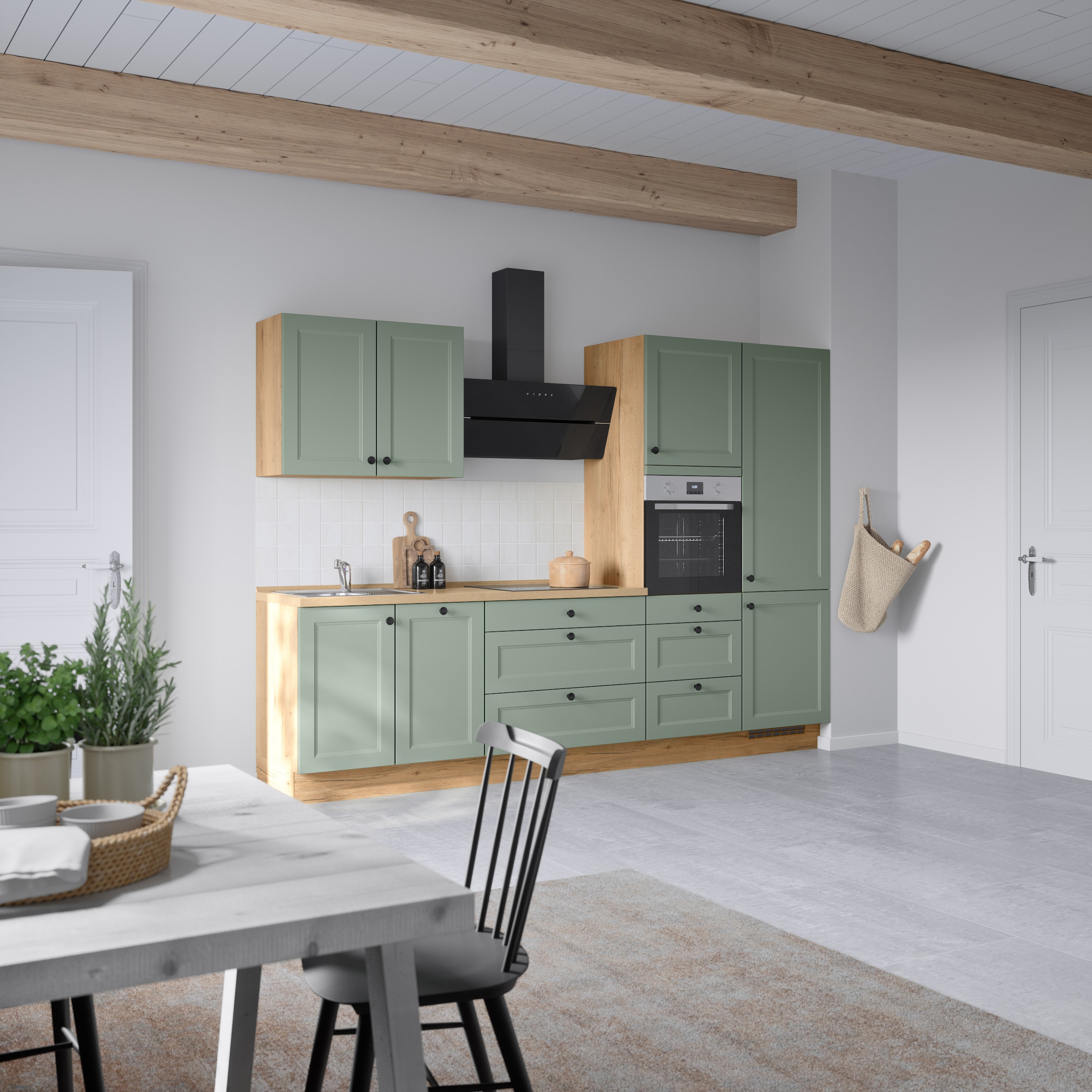 nobilia® Küchenzeile »"Cascada II"«, vormontiert, Breite 300 cm, Ausrichtung wählbar, wahlw. mit E-Geräten