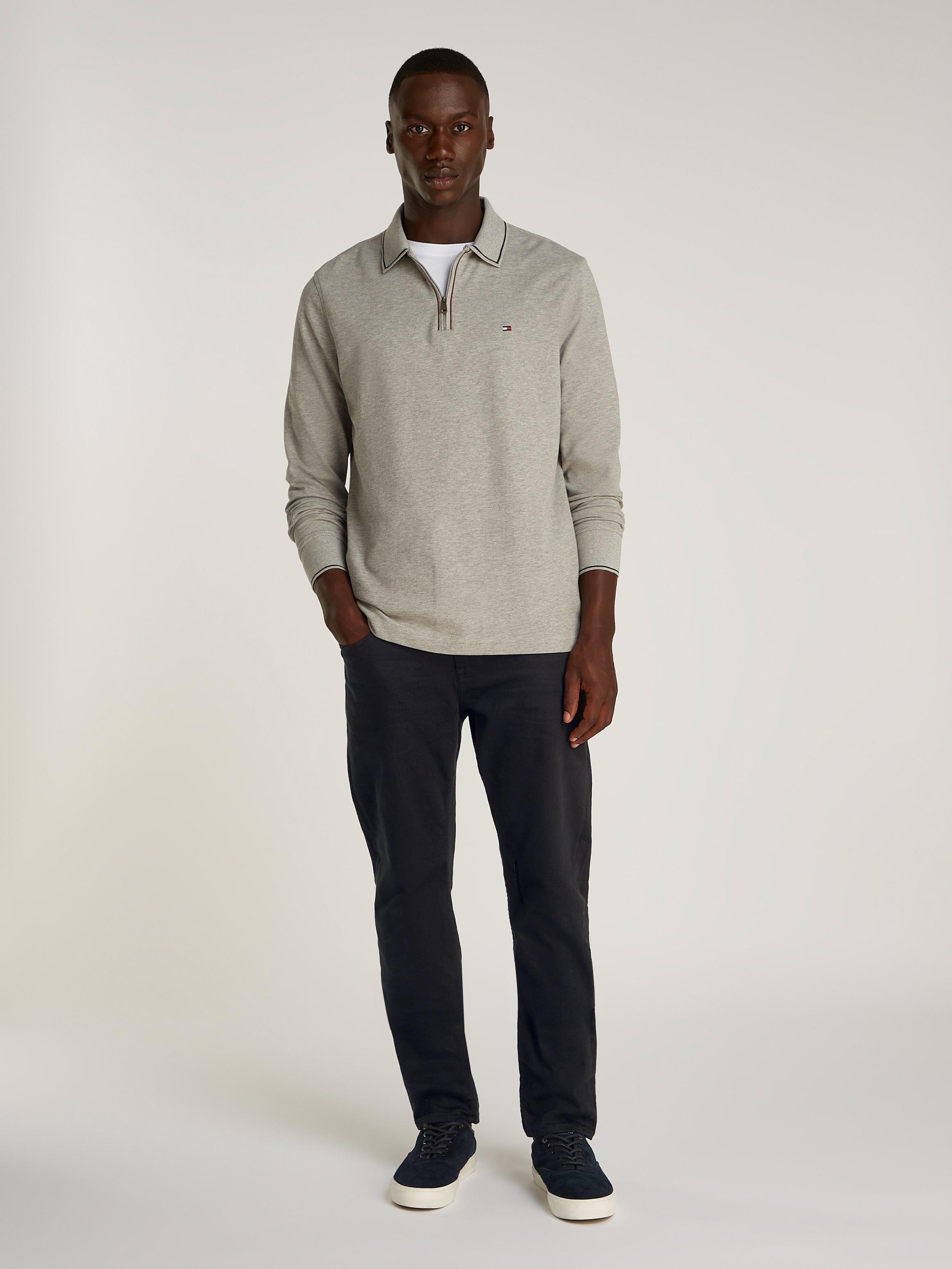 Straight-Jeans TOMMY HILFIGER "CORE HARLEM", Herren, Gr. 31, Länge 32, schwarz (stay schwarz), Denim/Jeans, Obermaterial: 99% Baumwolle, 1% Elasthan, Jeans Straight-Jeans 4