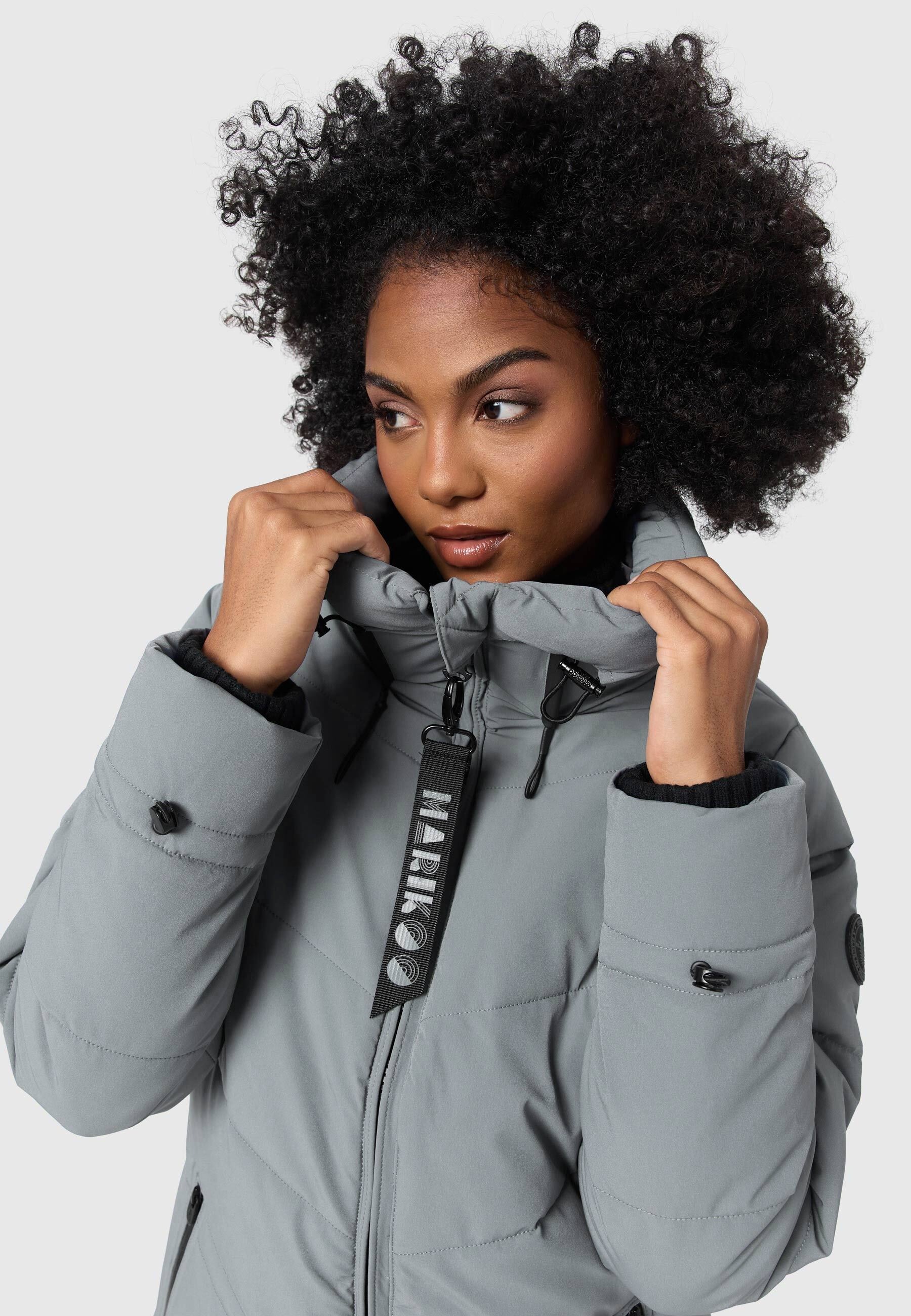 Thumbnail - Marikoo Winterjacke "Benikoo" mit Kapuze langer Winter Mantel gesteppt