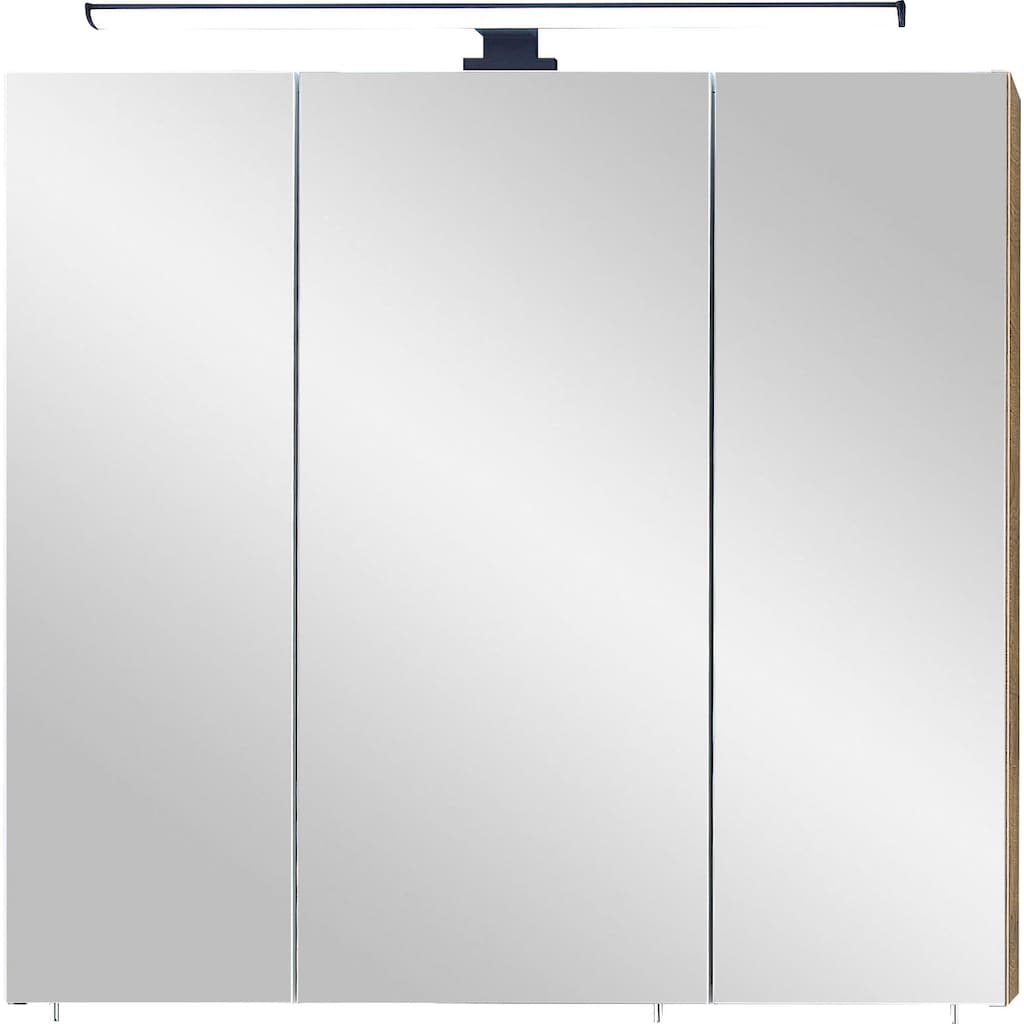 Saphir Spiegelschrank »Quickset 374 Badschrank, 3 Spiegeltüren, 6 Einlegeböden, 75 cm breit«