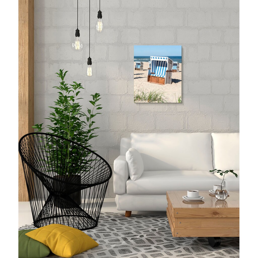 Marmony Infrarotheizung »Motiv Strandkorb«, BxHxT: 50x60x2 cm, mit Fernbedienung und Timer