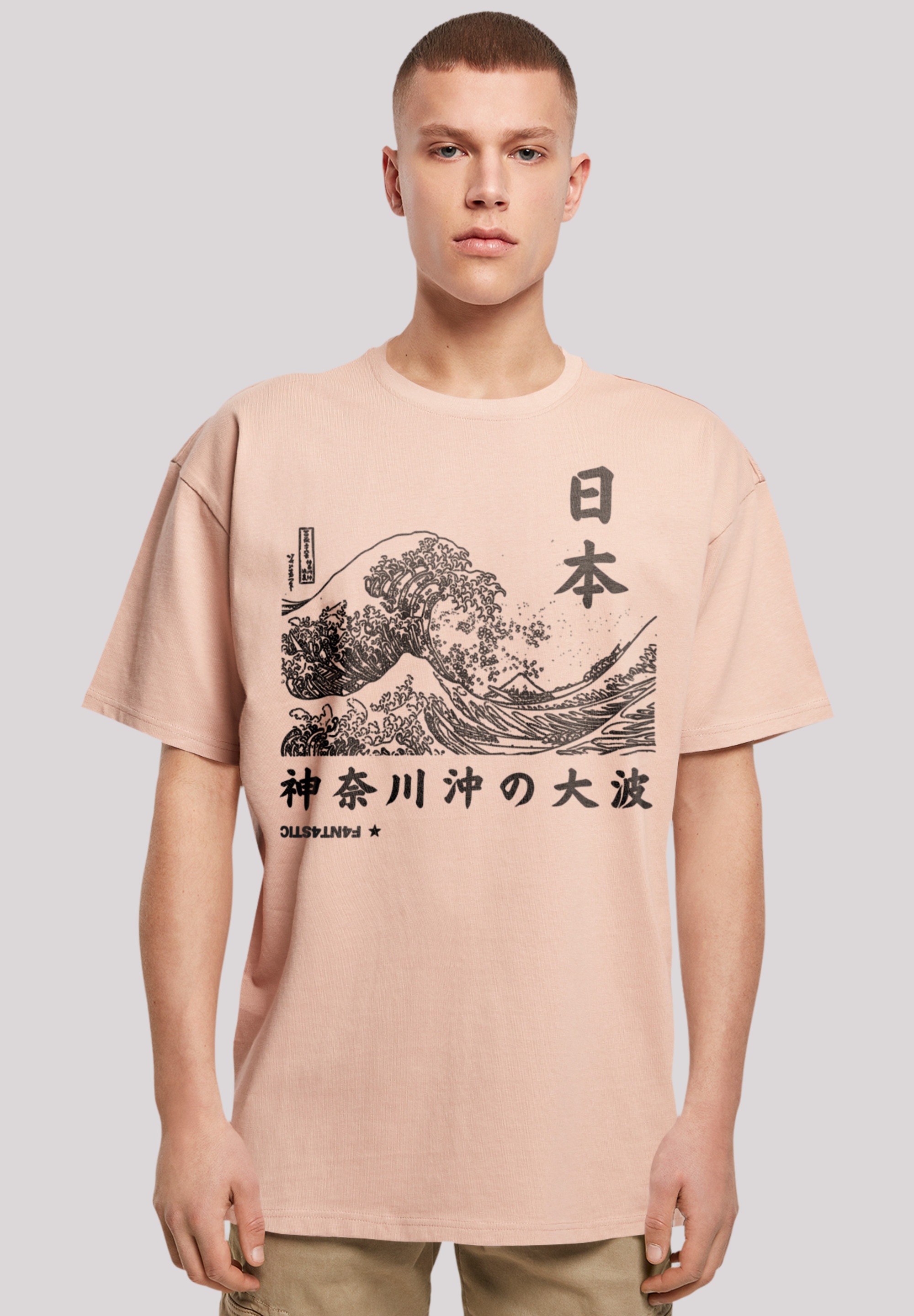 F4NT4STIC T-Shirt "Kanagawa Welle Japan", Print