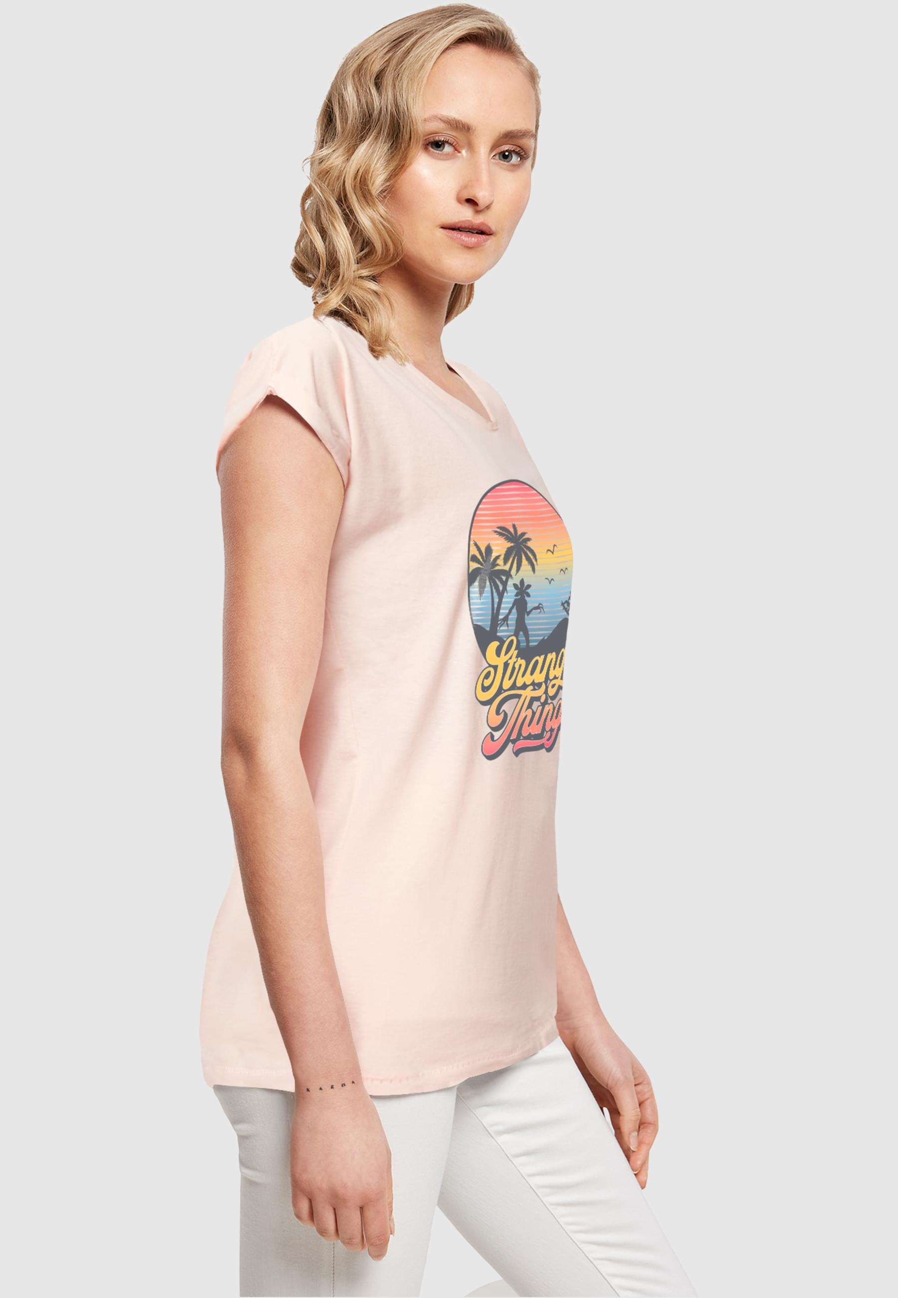 ABSOLUTE CULT T-Shirt »ABSOLUTE CULT Damen Ladies Stranger Things - LA Gradient T-Shirt«, (1 tlg.)