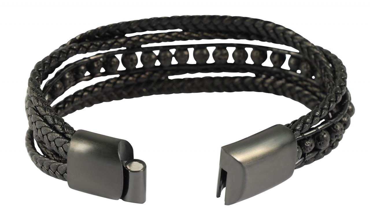Adelia´s Edelstahlarmband »Herren Armband aus Edelstahl mit Zuchtperle«