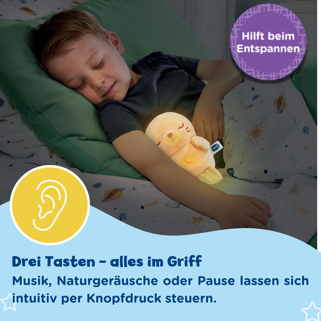 Vtech® Plüschfigur »Vtech Baby, Kuschel-Robbi« Einschlafhilfe mit Naturgeräuschen und klassischer Musik