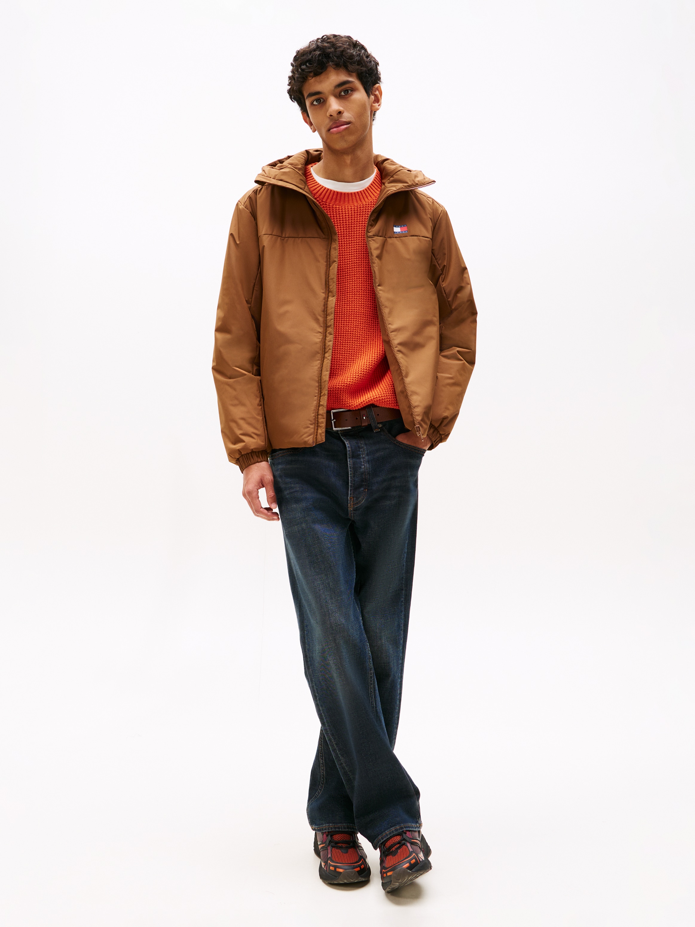 Tommy Jeans Outdoorjacke, mit Kapuze, Freizeitjacke, Übergangsjacke, Regular Fit, Kapuze