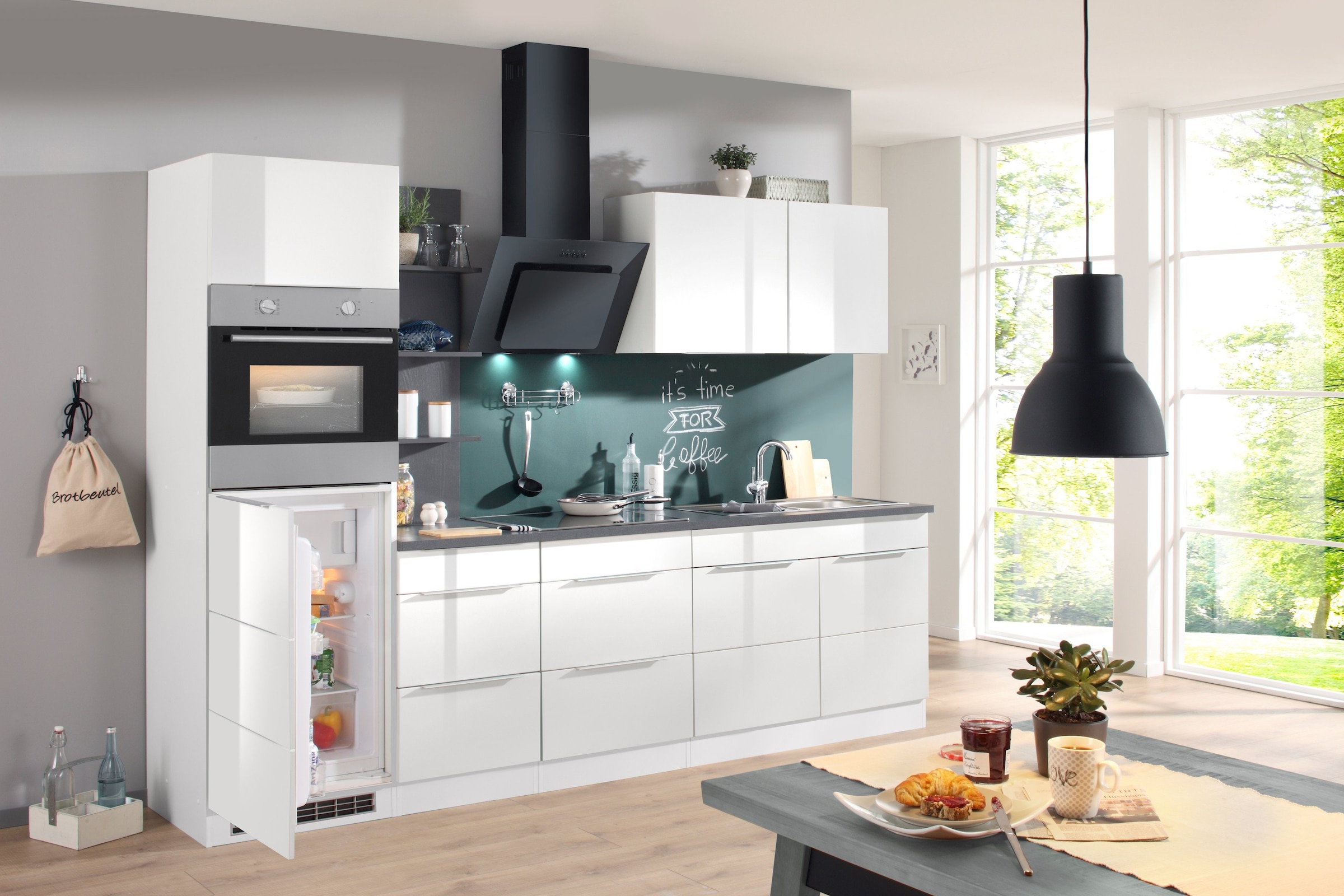 KOCHSTATION Spülenschrank »KS-Brindisi«, 100 cm breit, inklusive Einbauspüle