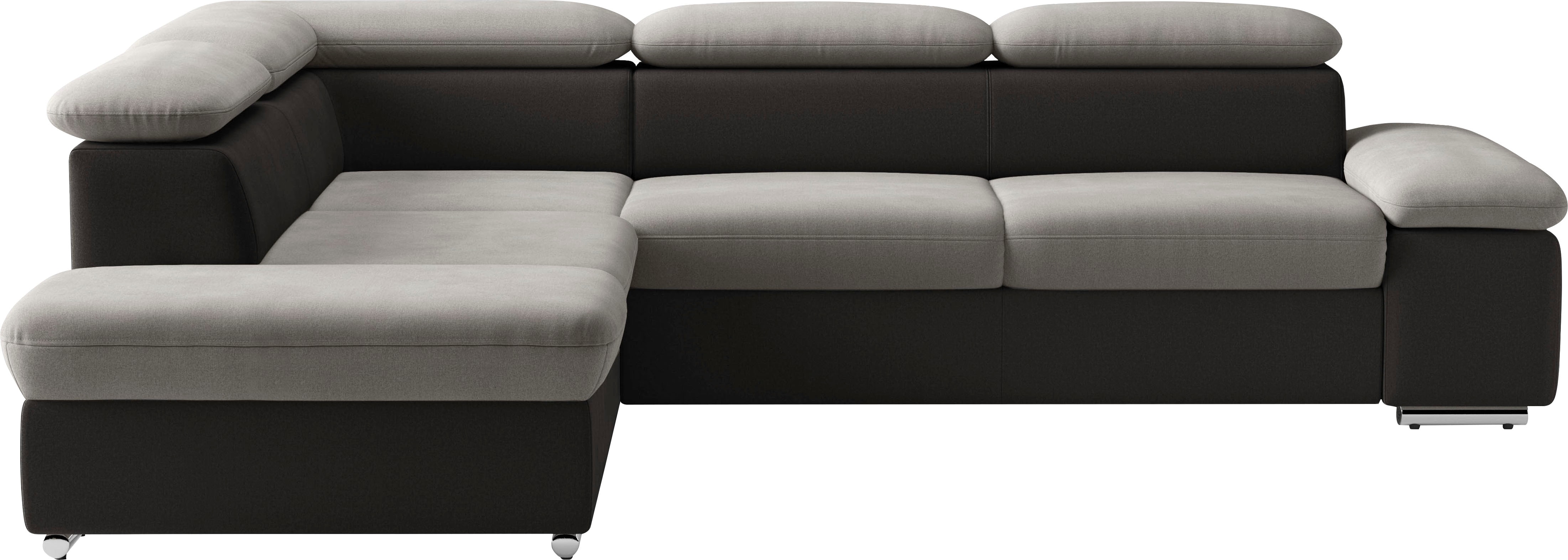 sit&more Ecksofa "Valantine L-Form, B: 272 cm, Armteilverstellung, Kopfteilverstellung" optional Schlaffunktion, Komfortsofa, modern