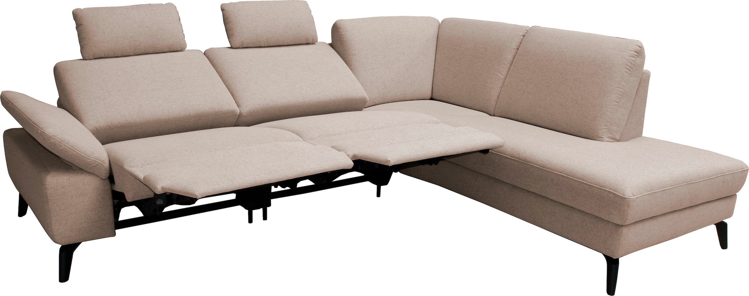 alina Ecksofa, inkl. Kopfstützen, wahlweise mit Relaxfunktion, Breite: 243 cm