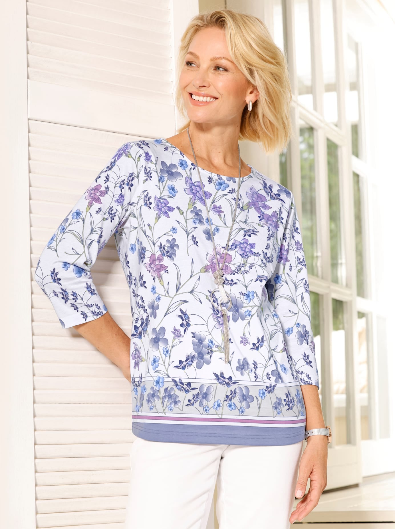 Classic Basics 3/4-Arm-Shirt "Rundhals-Shirt", 1 tlg. günstig online kaufen