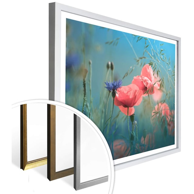 Wall-Art Poster »Wildblumen Aquamarin«, Blumen, (1 St.) kaufen | BAUR