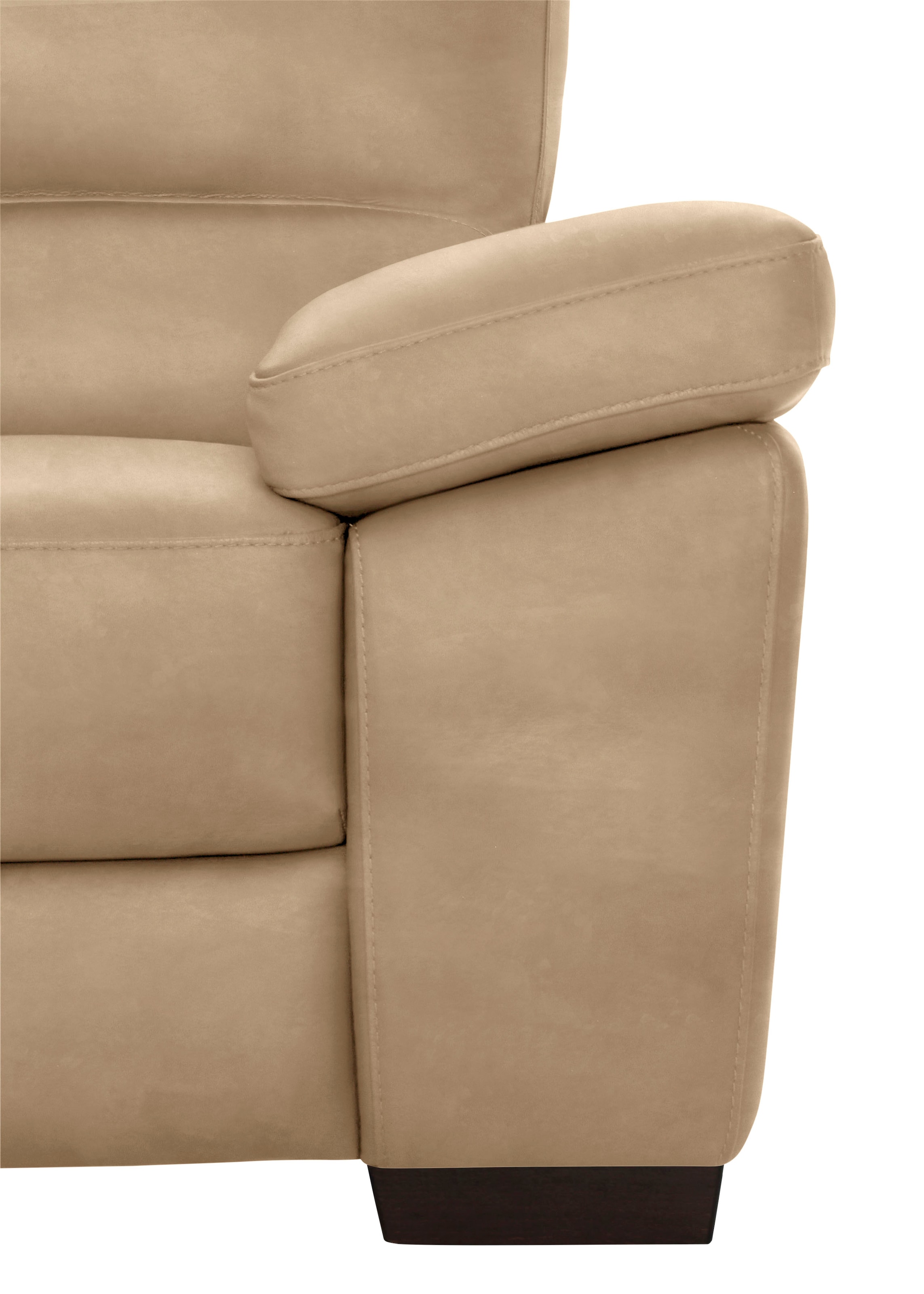 CALIA ITALIA 3-Sitzer »Gaia, Sofa im edlen Design und mit erstklassigem Sitzkomfort«, aus pflegeleichtem Luxus-Microfaser Ginevra Hydro Care