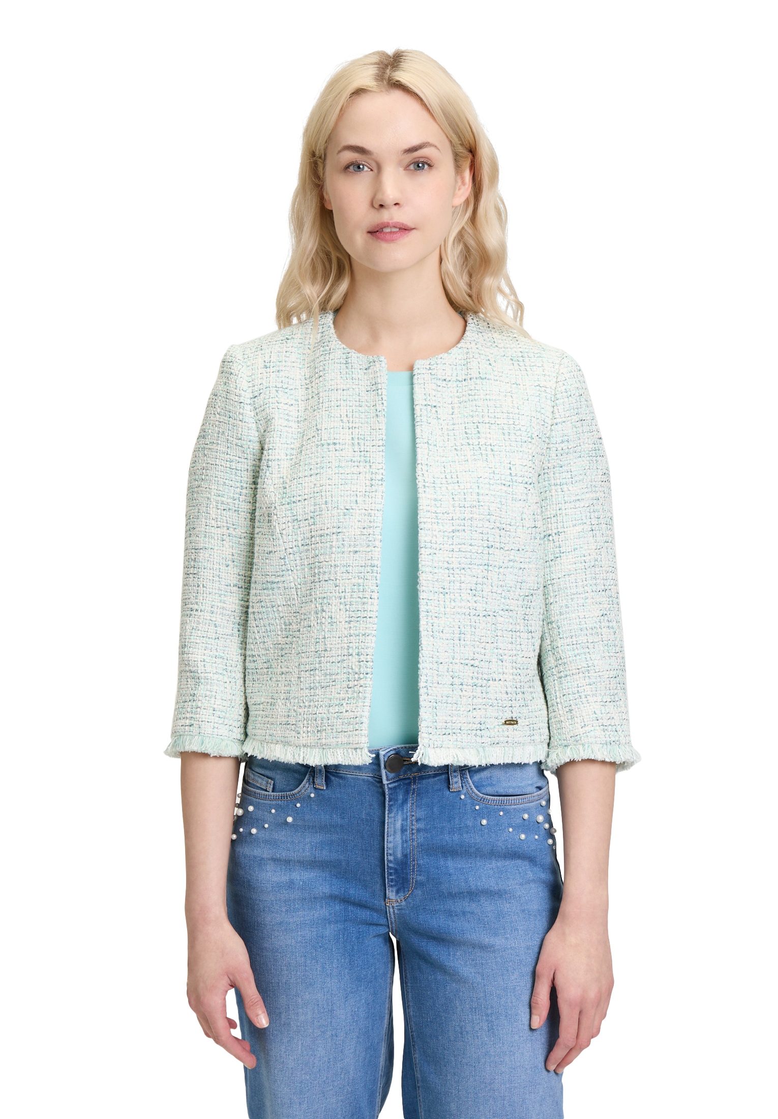 Betty&Co Bolerojacke "Betty & Co Damen Bolero-Jacke mit 3/4 Arm" günstig online kaufen