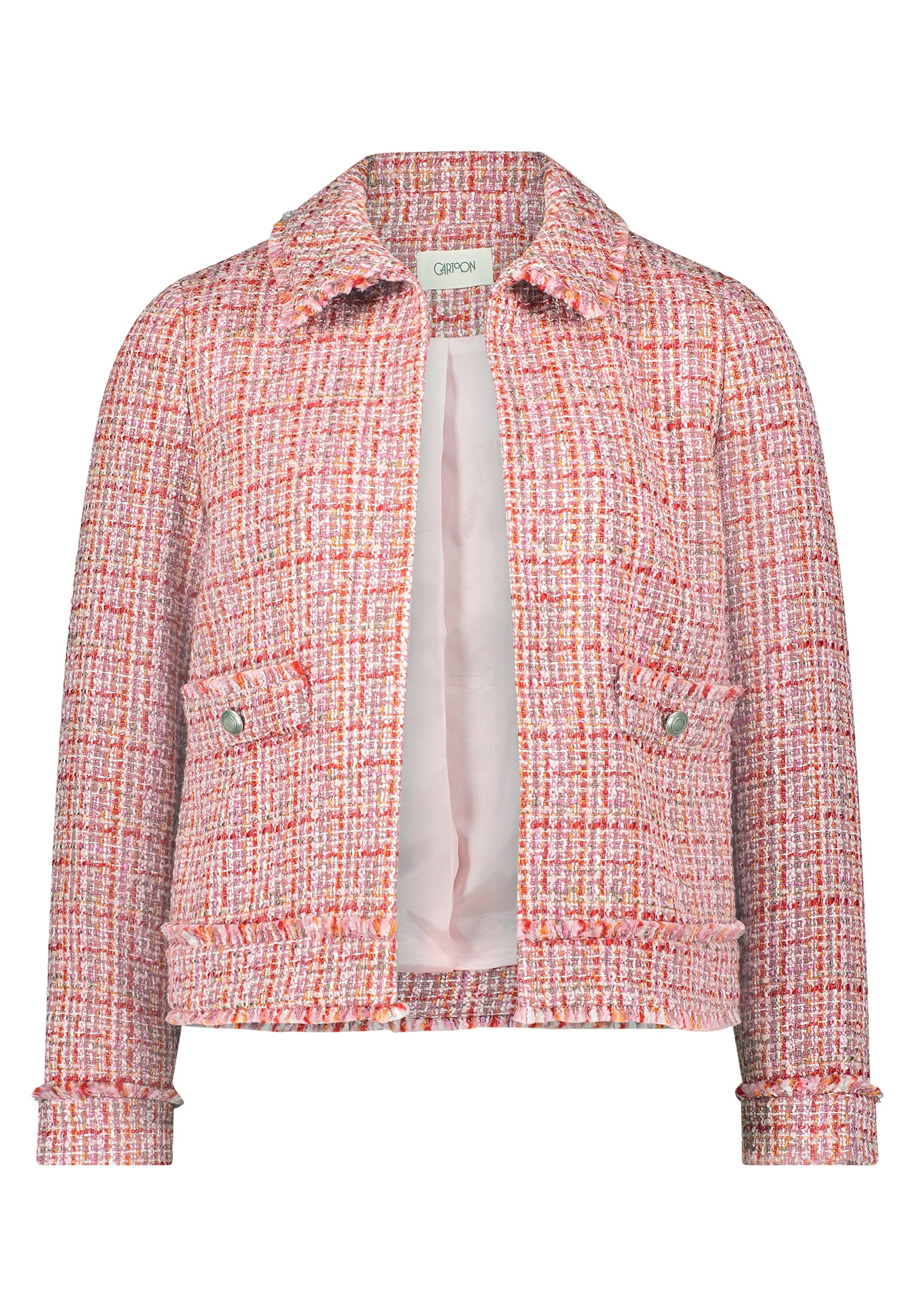 Cartoon Canvasjacke »Cartoon Tweedblazer mit Taschen«