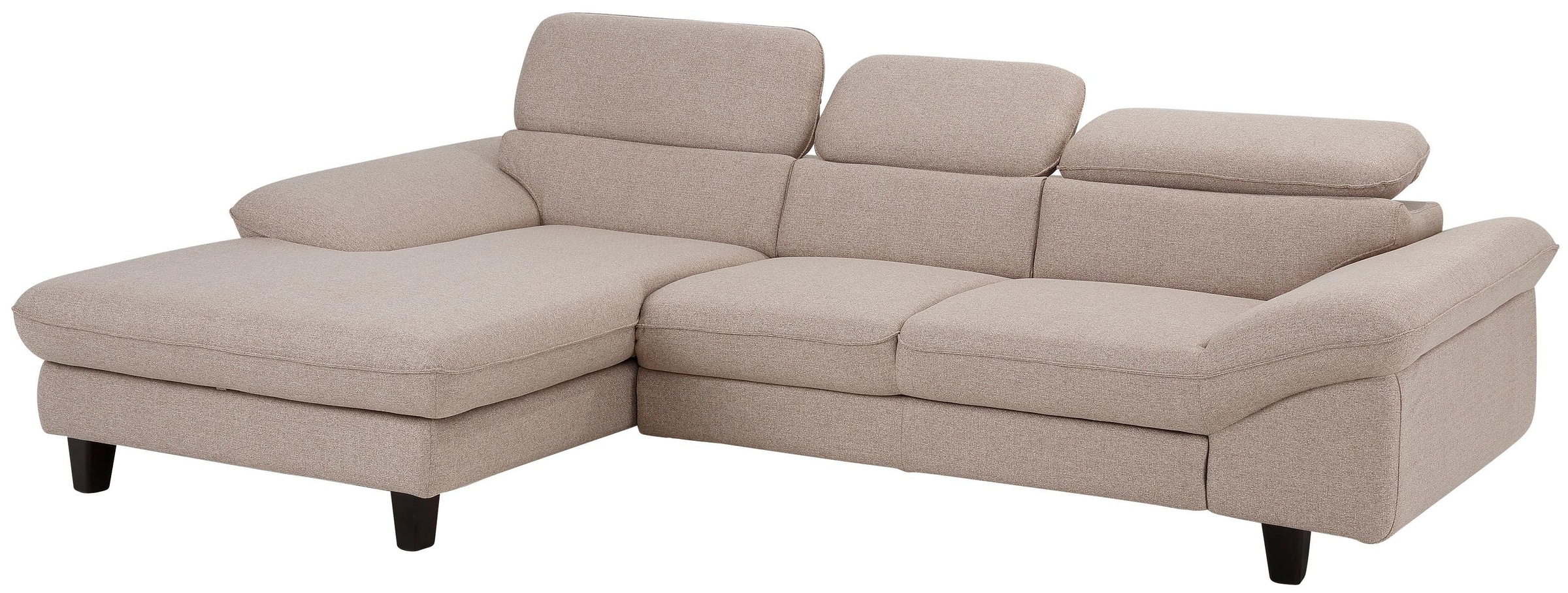 Home affaire Ecksofa »Pilot L-Form«, mit Kopfteilverstellung, wahlweise mit Bettfunktion & Bettkasten