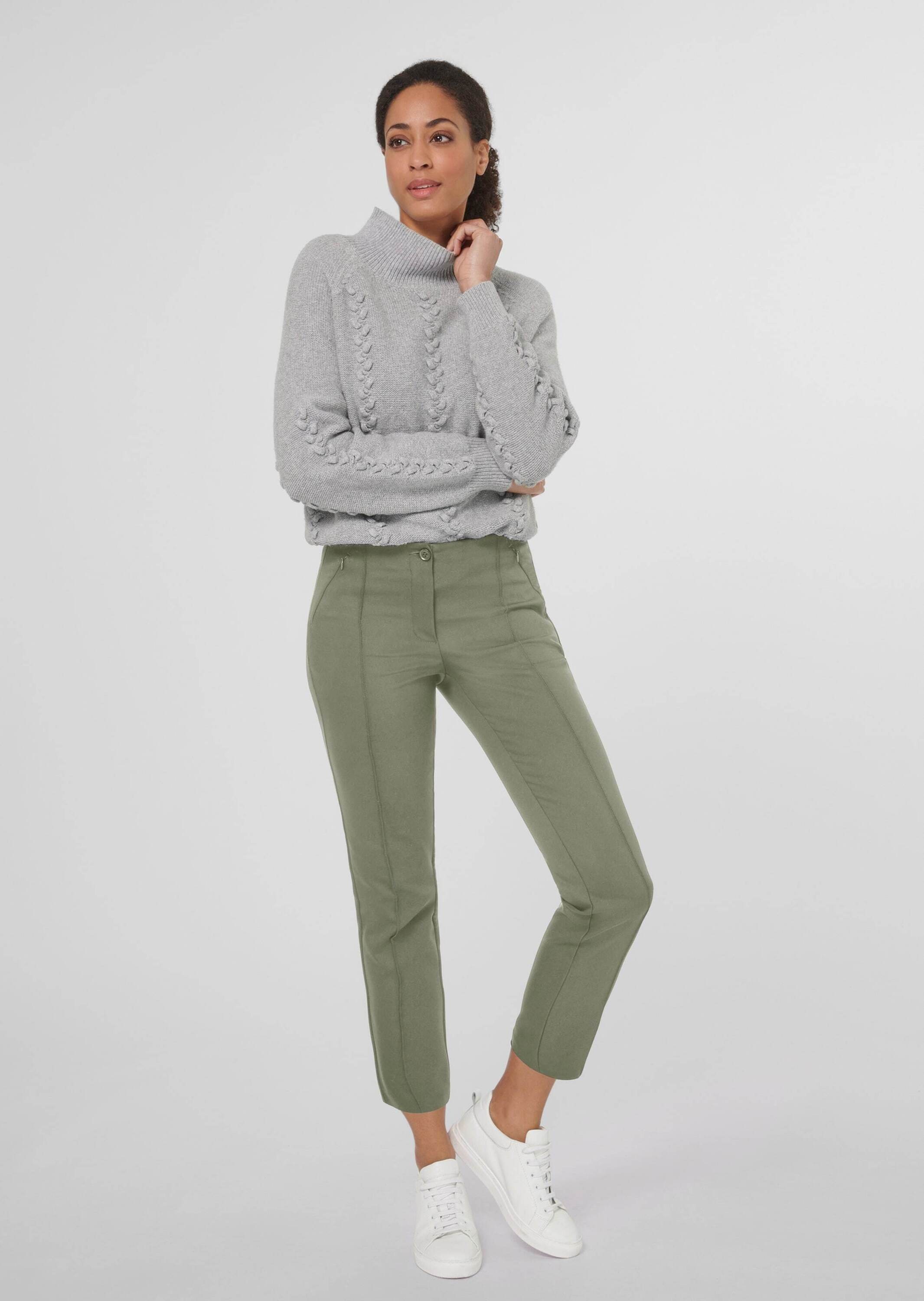 MADELEINE Stoffhose »Hose Schlanke Stretch-Hose mit Biesen«