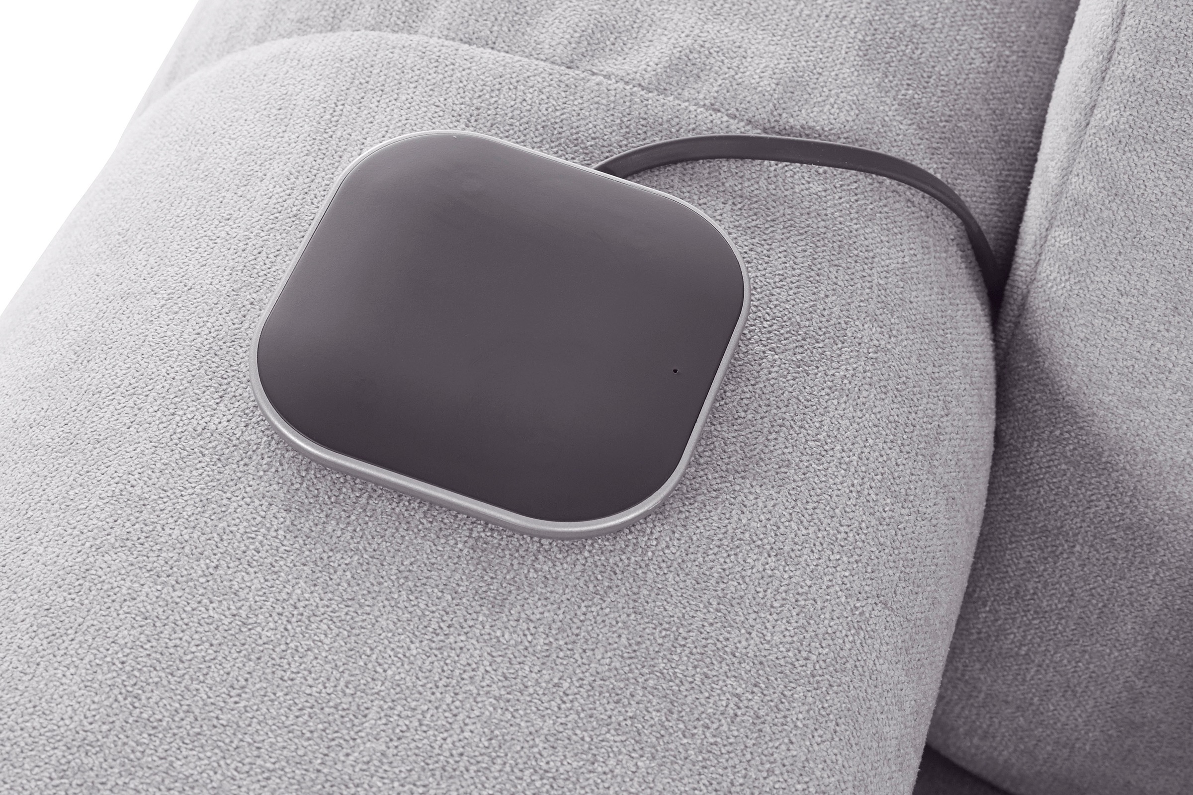 COTTA Ecksofa »Mia L-Form mit 3 Zierkissen«, wahlweise mit Bettfunktion, Bettkasten, Beleuchtung & Wireless-Charger