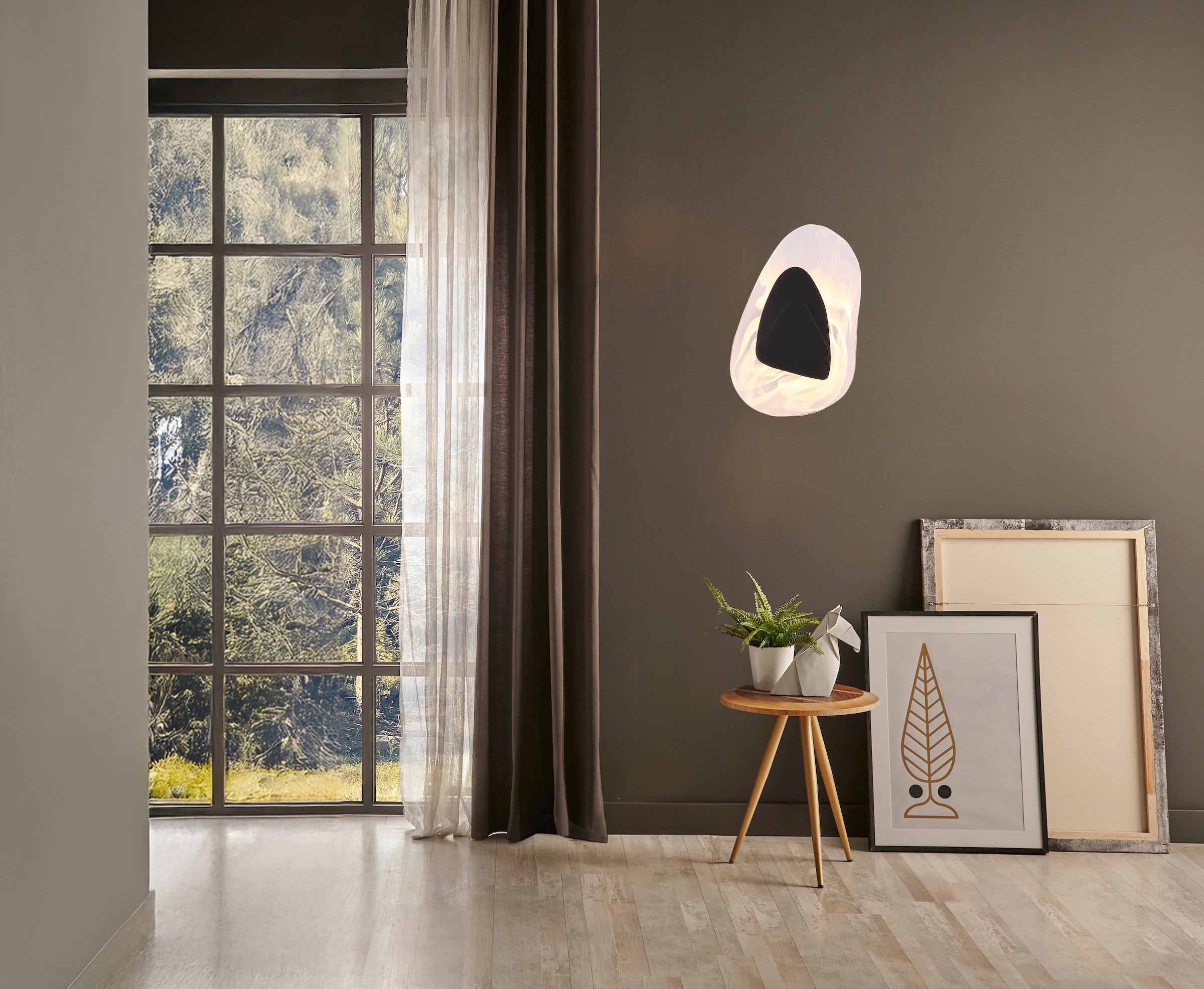 GLOBO LIGHTING LED Wandleuchte »DORSEY«, Leuchtmittel LED-Modul | LED fest integriert, Wandlampe/schwarz/Glas klar/BxH: 203x315mm/Deko