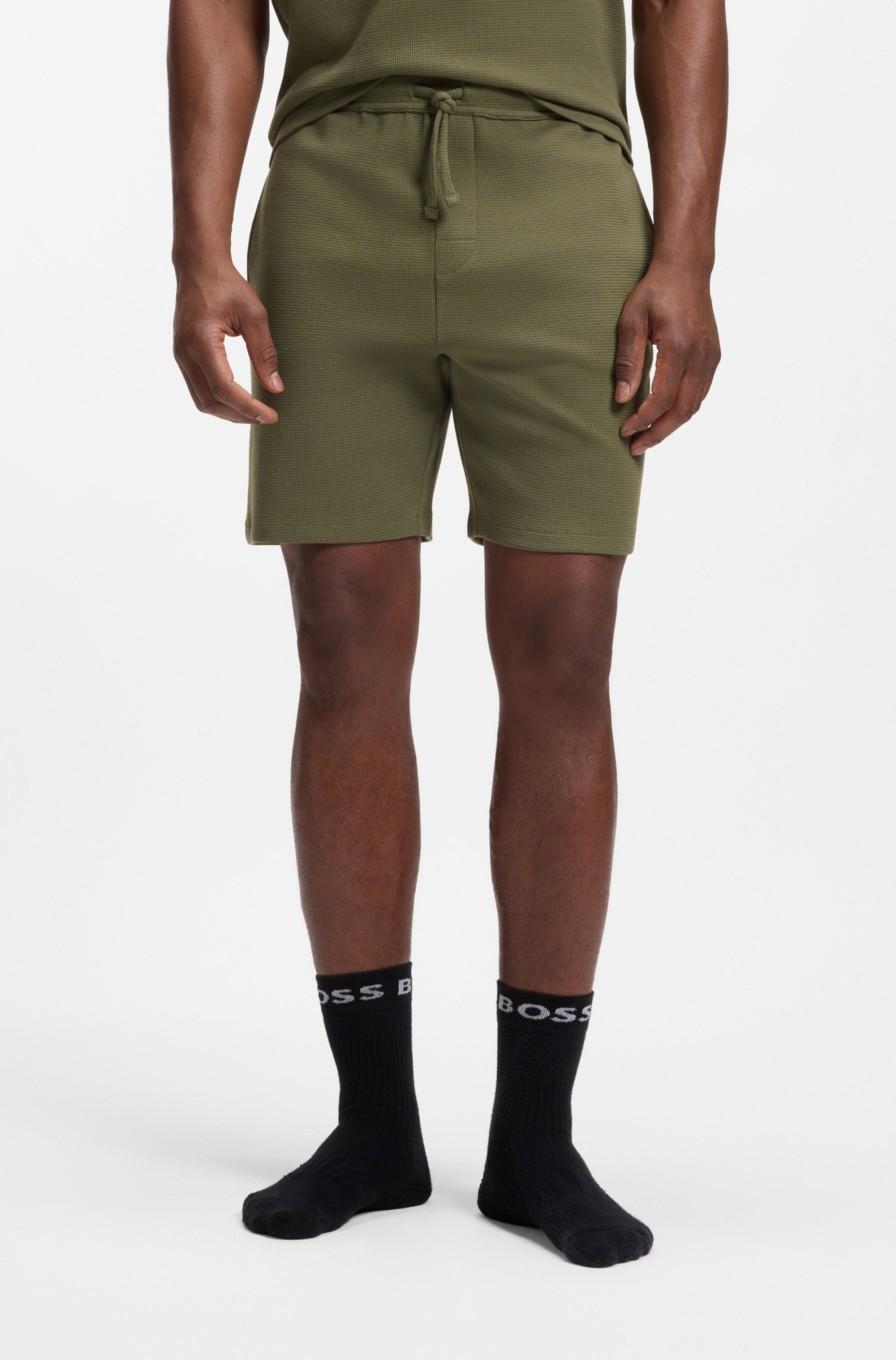 BOSS Pyjamashorts "Waffle Shorts" günstig online kaufen