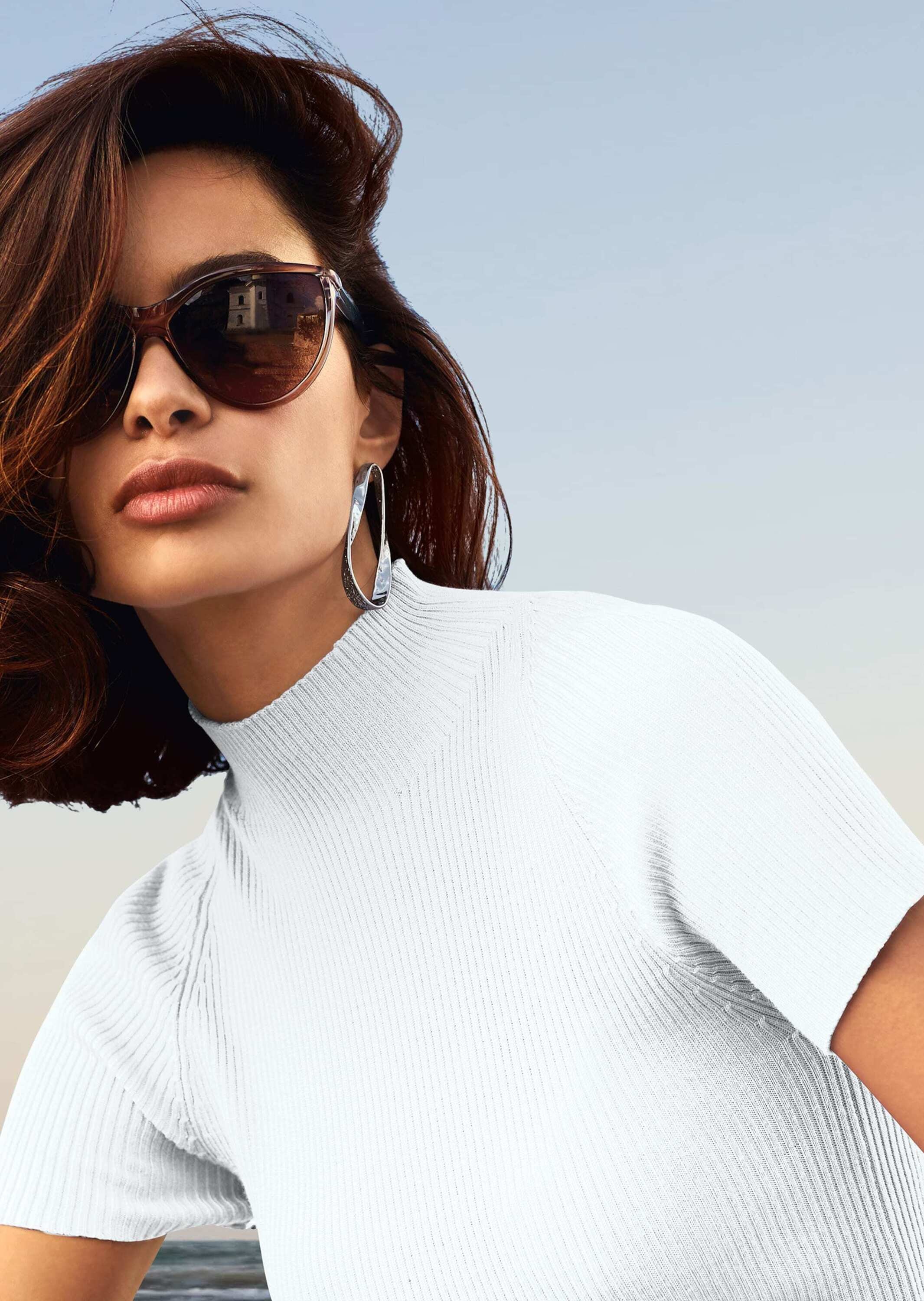 MADELEINE Longpullover »Strickoberteil Kurzarm-Pullover aus Strick« Pullover mit Kurzarm