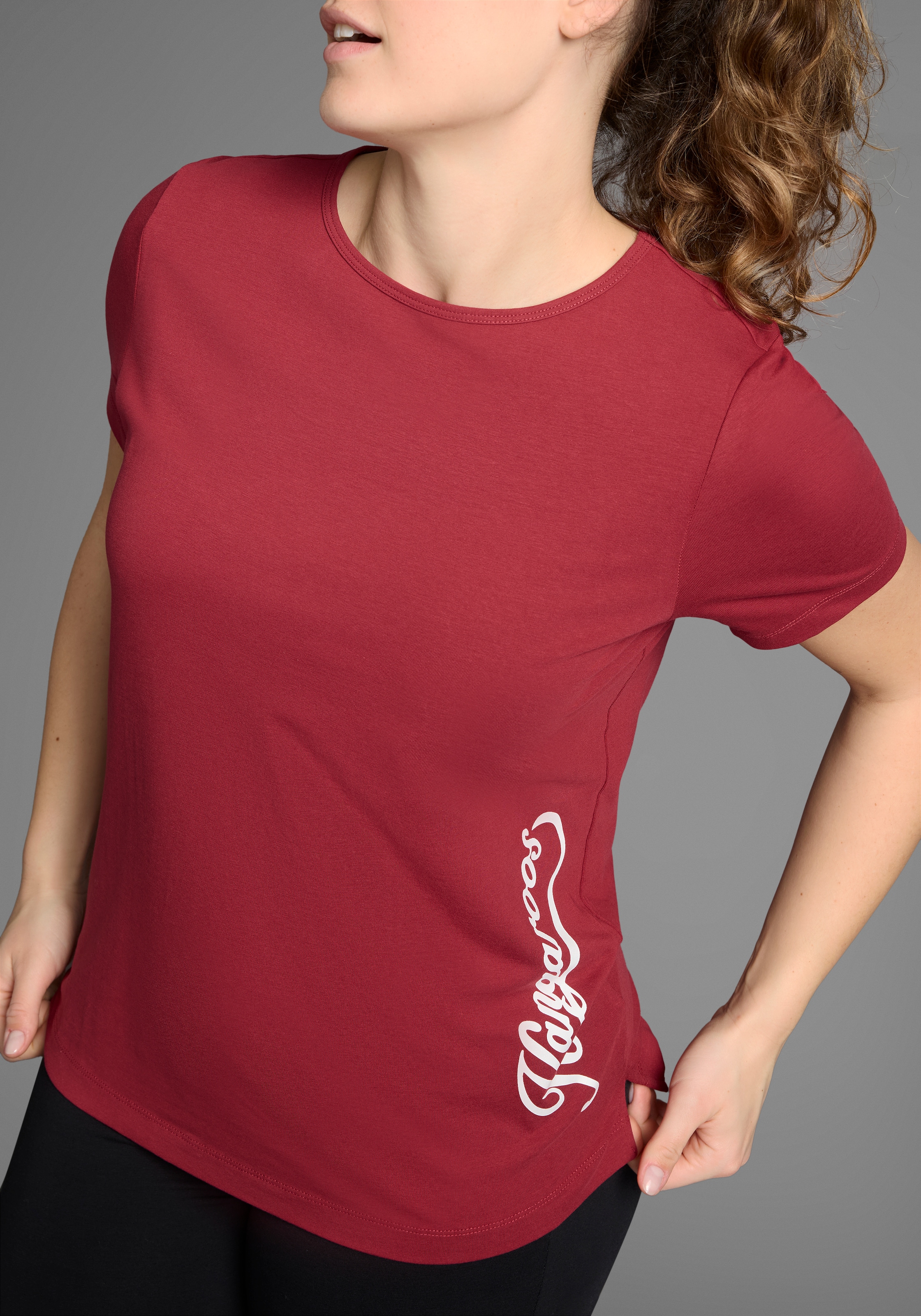 KangaROOS T-Shirt Kurzarm, casual, unifarben, große Größen günstig online kaufen