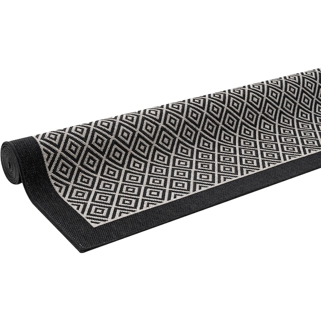 andas Teppich »Aliza«, rechteckig, mit Bordüre,Rauten-Design, wetterfest &  UV-beständig, Outdoor geeignet auf Rechnung | BAUR