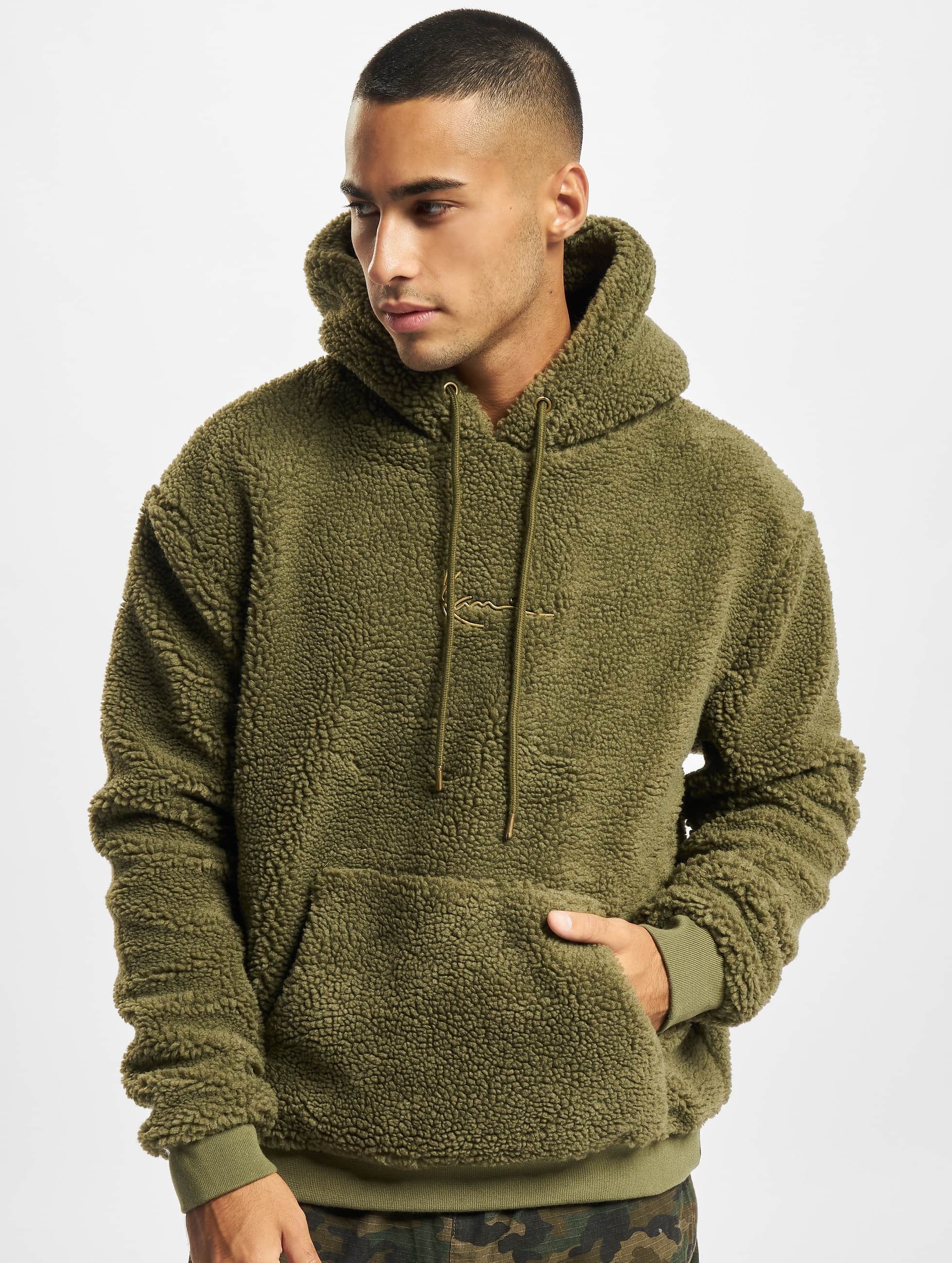 Thumbnail - Karl Kani Sweatshirt "Karl Kani Herren KM213-064-1 Small Signature Teddy Hoodie", 1 Stk.