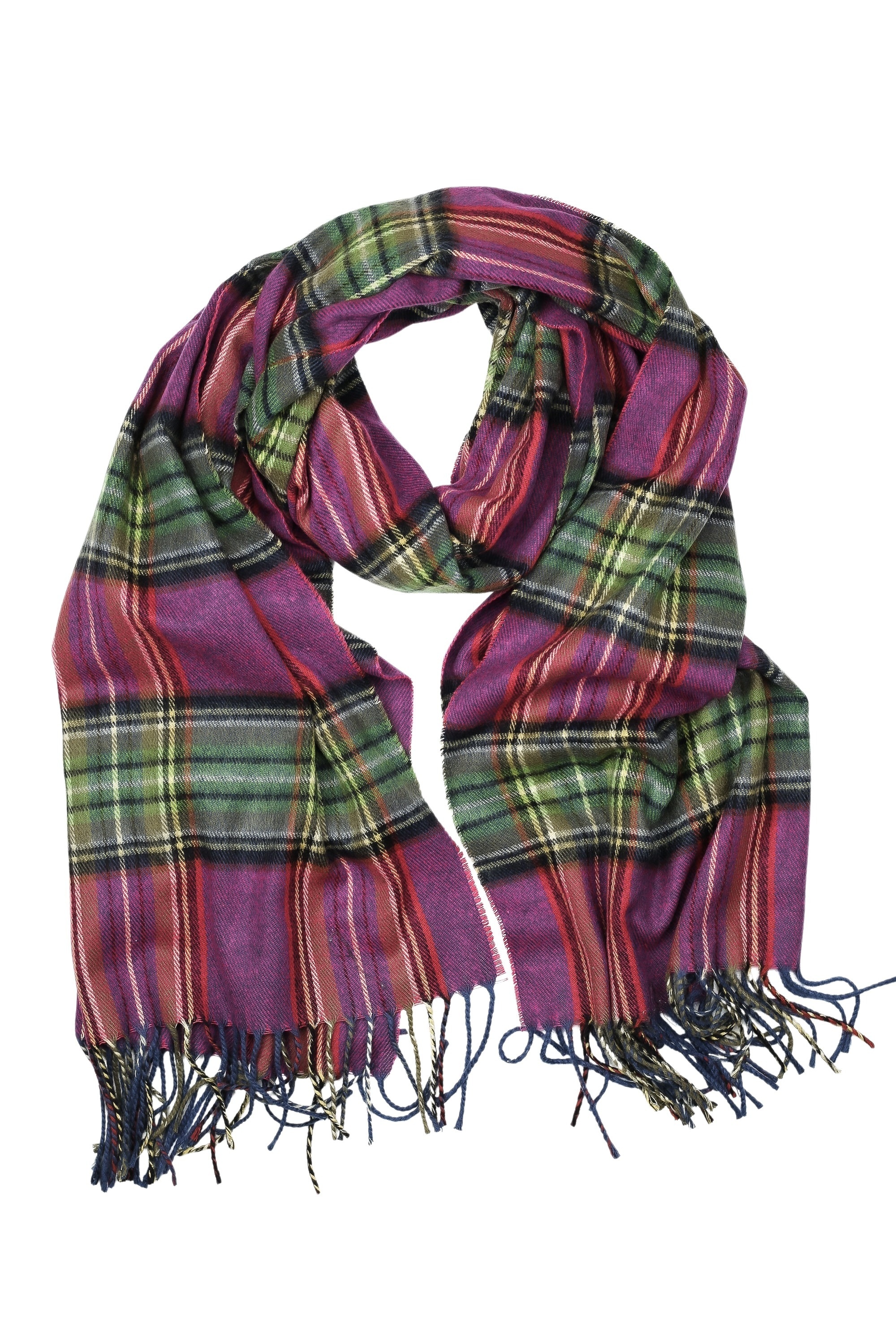 COLLEZIONE ALESSANDRO Wollschal "Scotland", mit Karomuster, Made in Italy