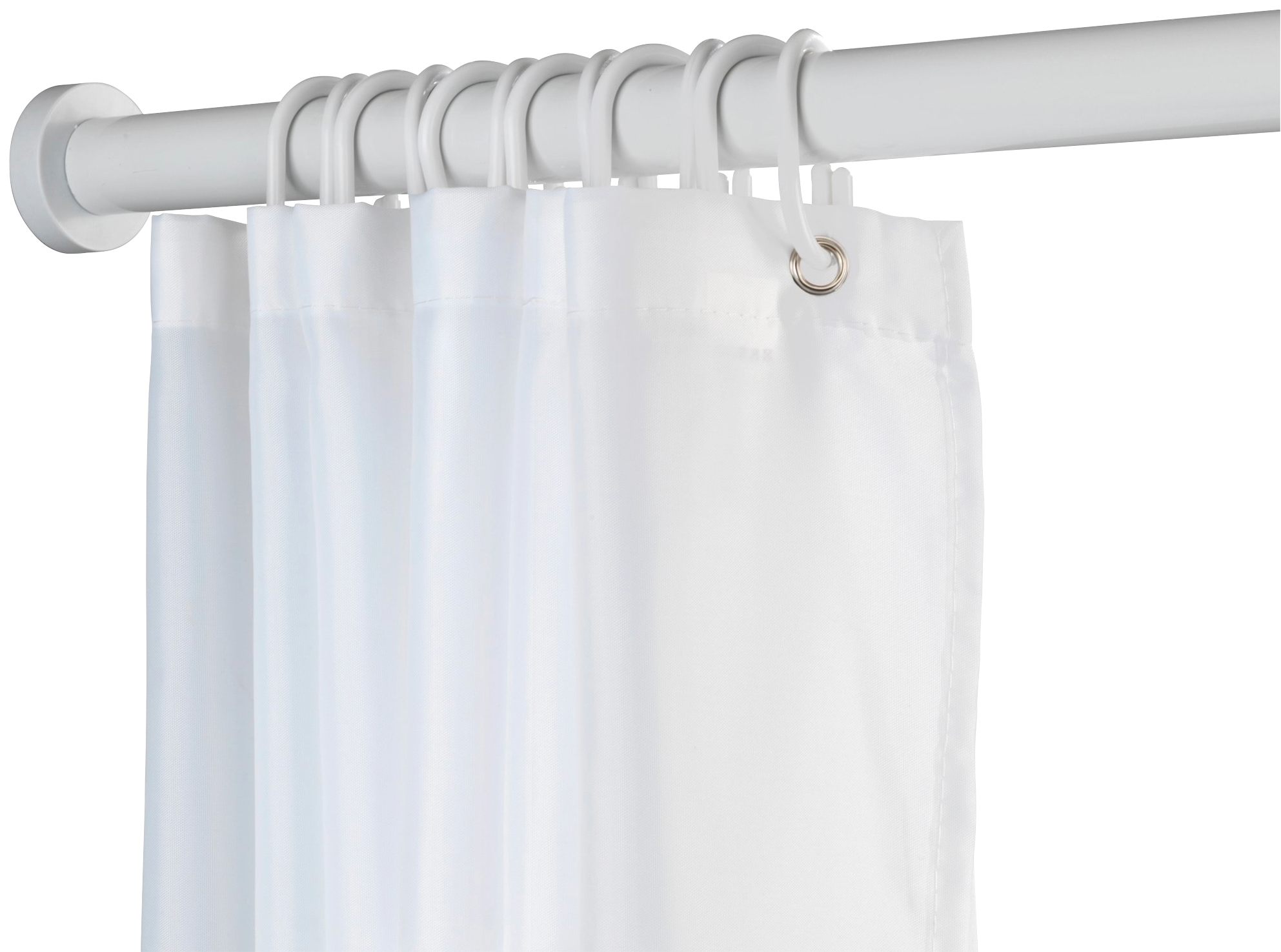 WENKO Duschvorhangstange "Luz" Ø 280 mm ausziehbar ohne bohren, 70 - 115 cm günstig online kaufen