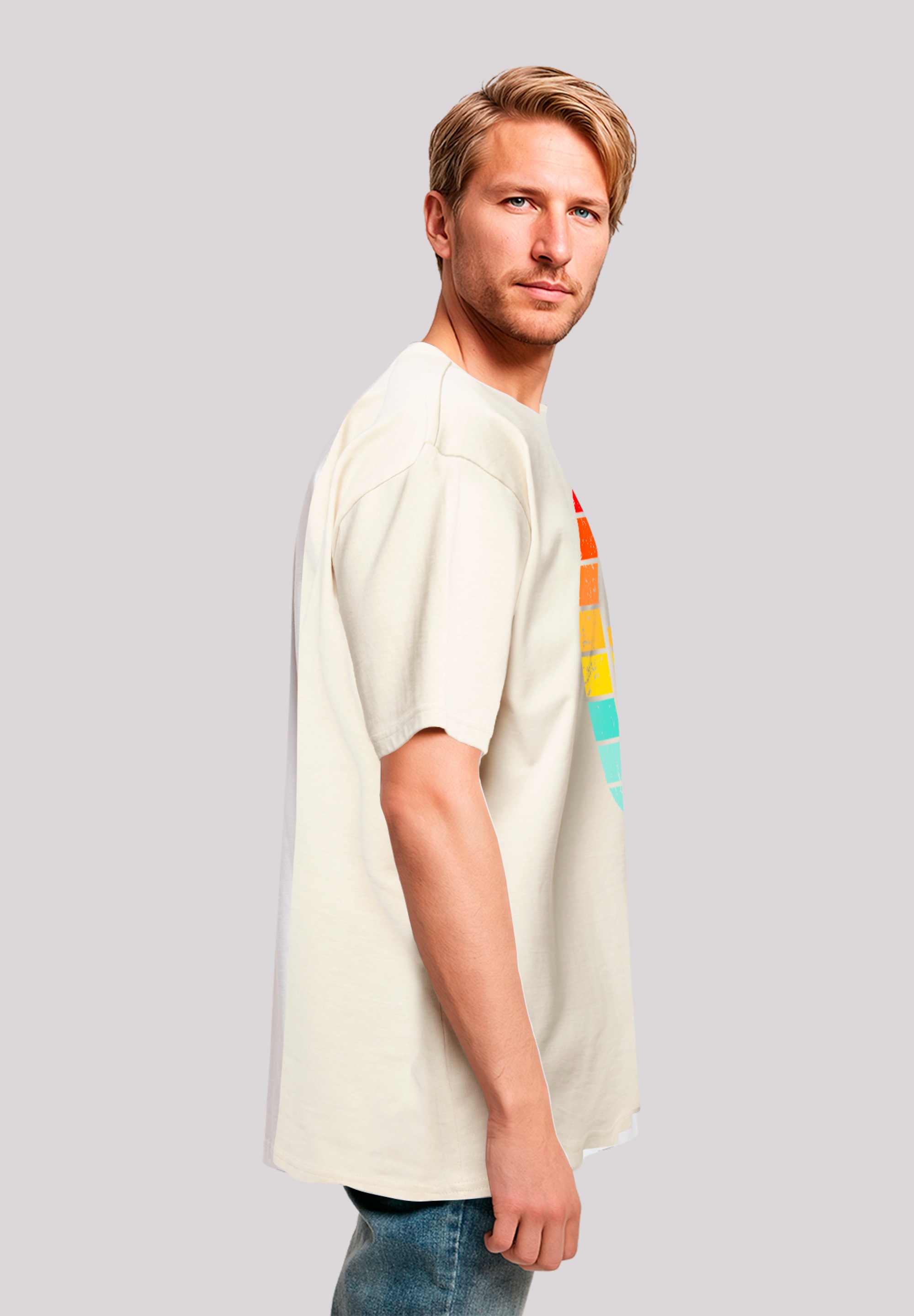 F4NT4STIC T-Shirt »Alien Retro Sonnenuntergang« Premium Qualität