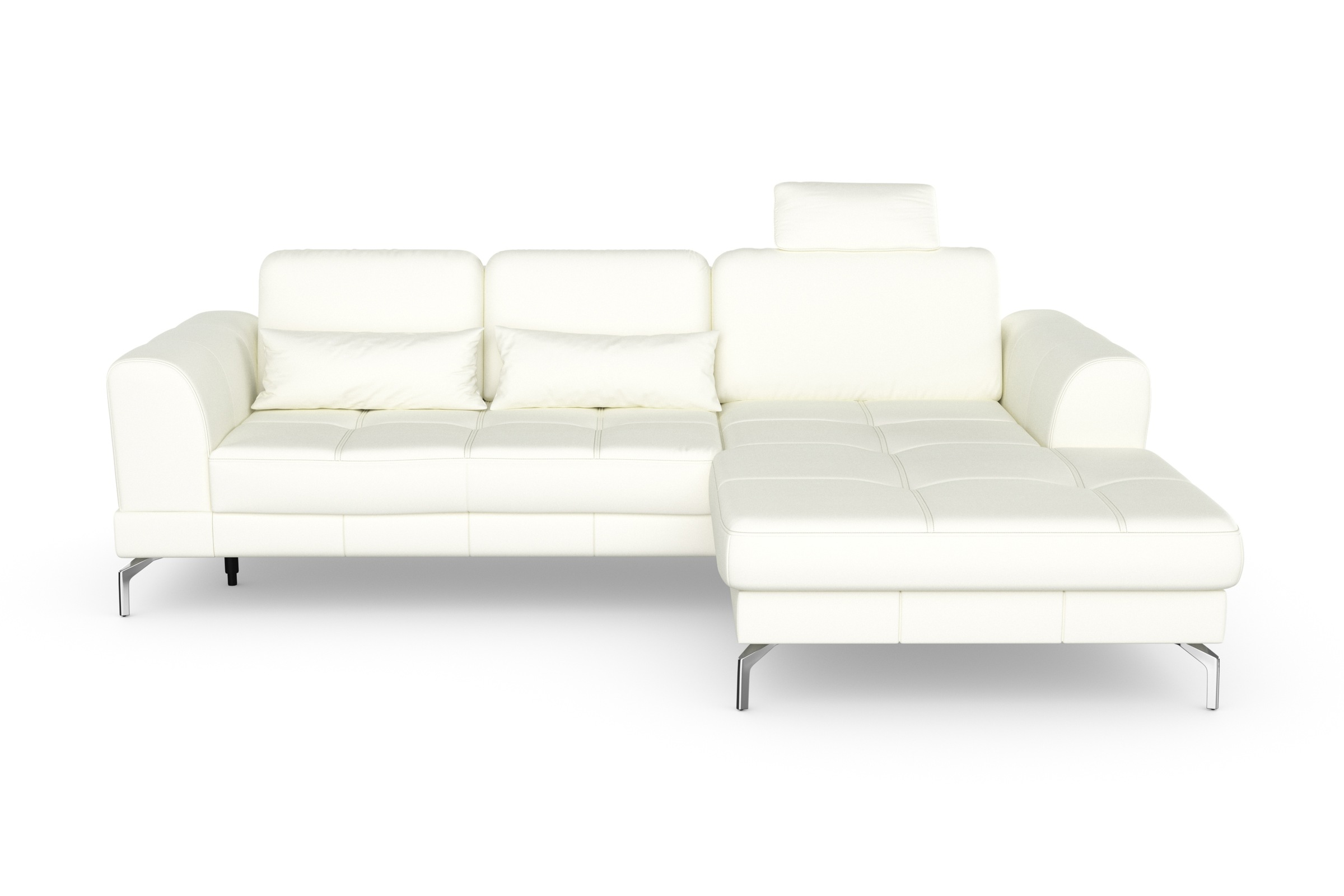 sit&more Ecksofa »Bendigo L-Form«, inklusive Sitztiefenverstellung, Bodenfreiheit 15 cm, 2 Fußfarben